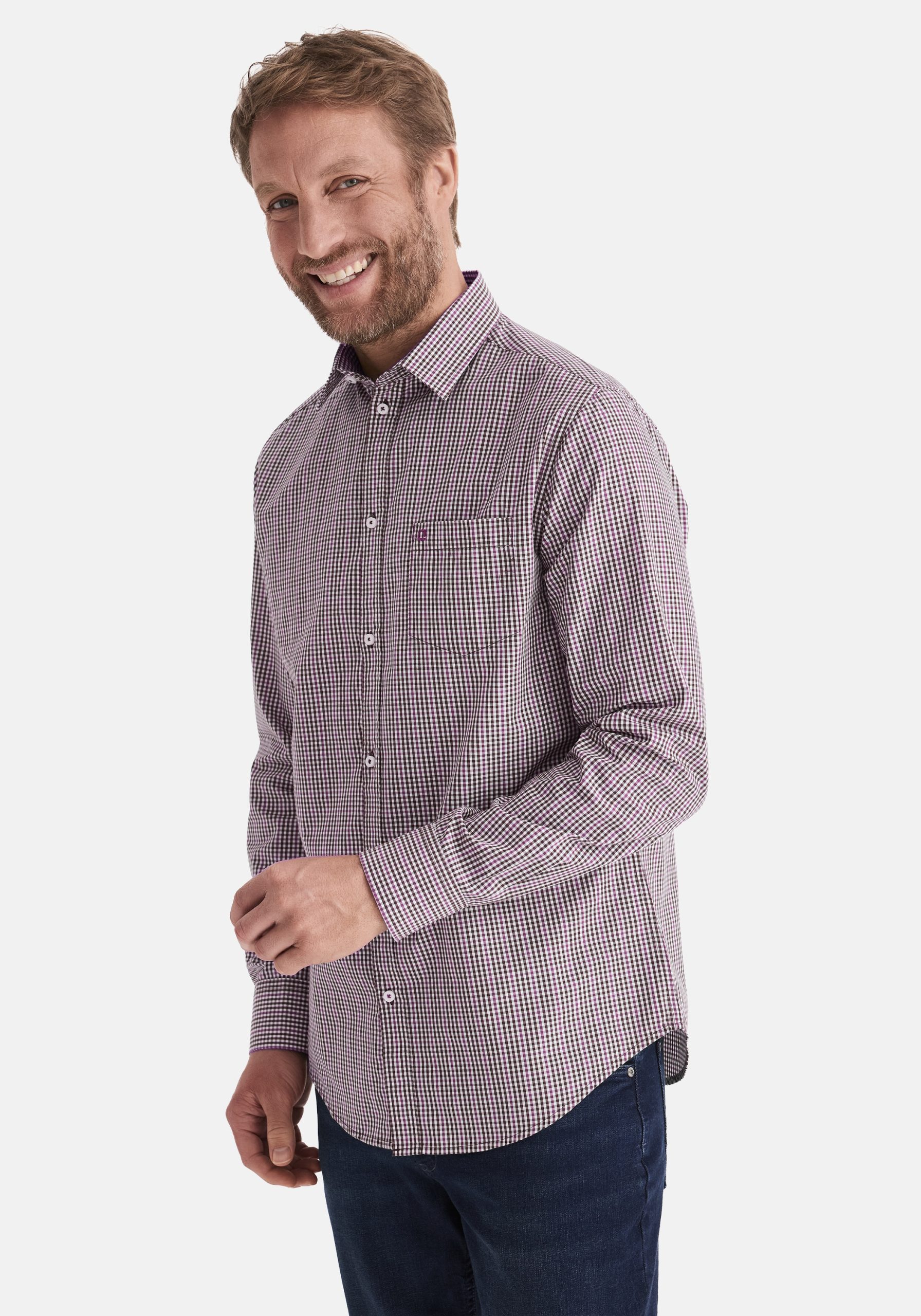 Stooker Men Flanellhemd "HARLEY Hemd Langarm Regular Fit" Langarm Hemd Regular Fit für Herren