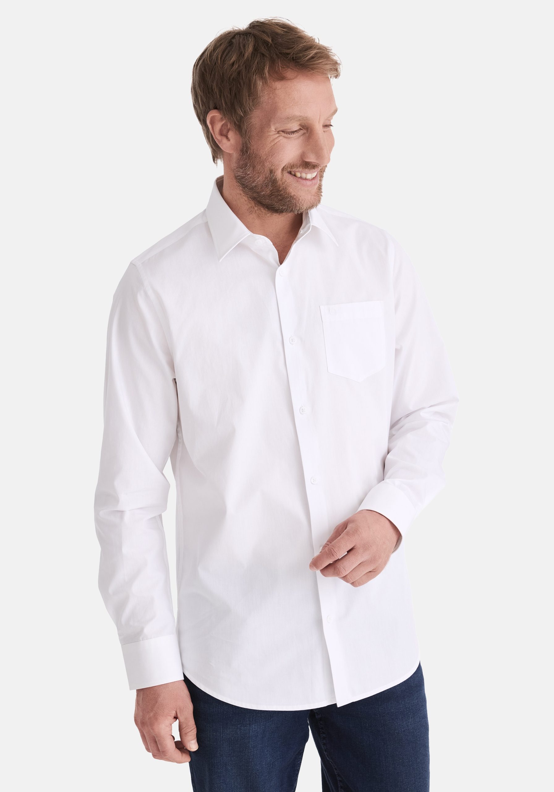 Stooker Men Langarmhemd "HUGH Hemd Langarm Regular Fit" Langarm Hemd Regular Fit für Herren