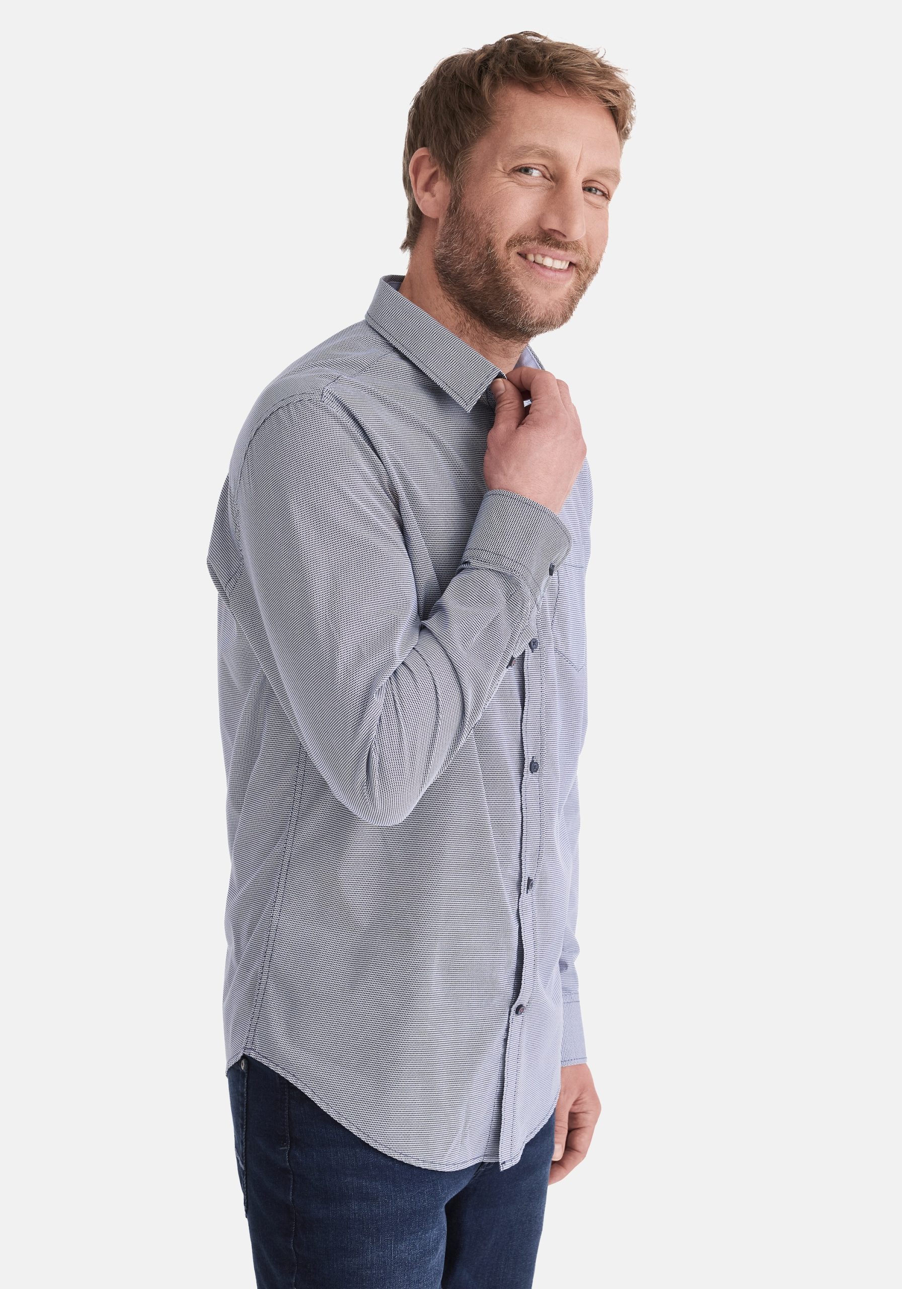 Stooker Men Langarmhemd "HUGH Hemd Langarm Regular Fit", Langarm Hemd Regular Fit für Herren