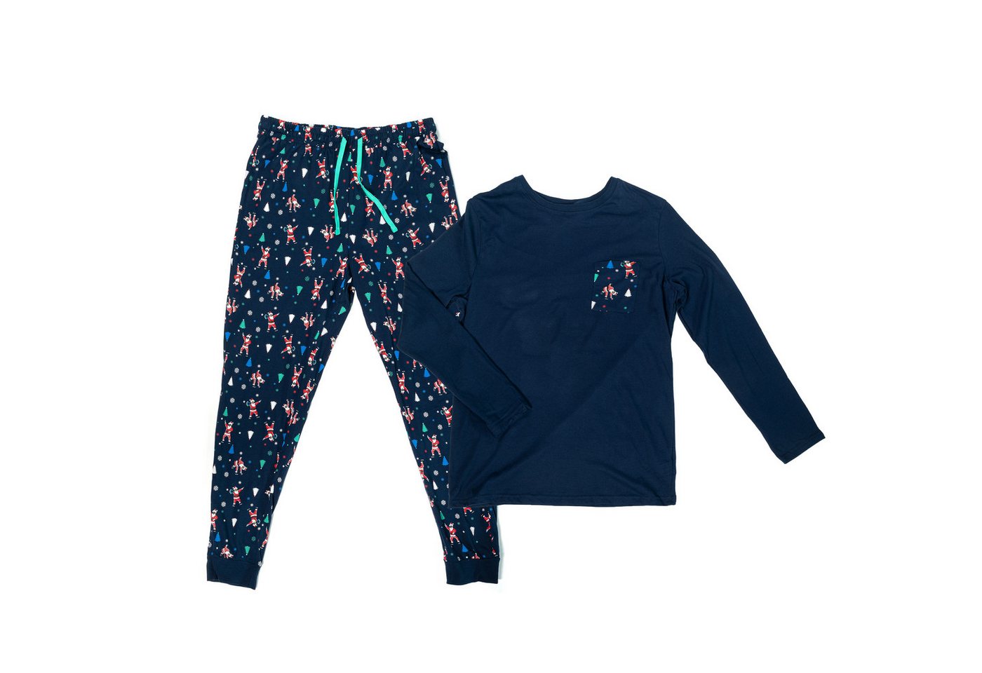 UP2FASHION MEN Pyjama Herren Flanell-Pyjama aus 100% Baumwolle, 2-teiliger Schlafanzug-Set langarm, Set besteht aus Oberteil und Hose