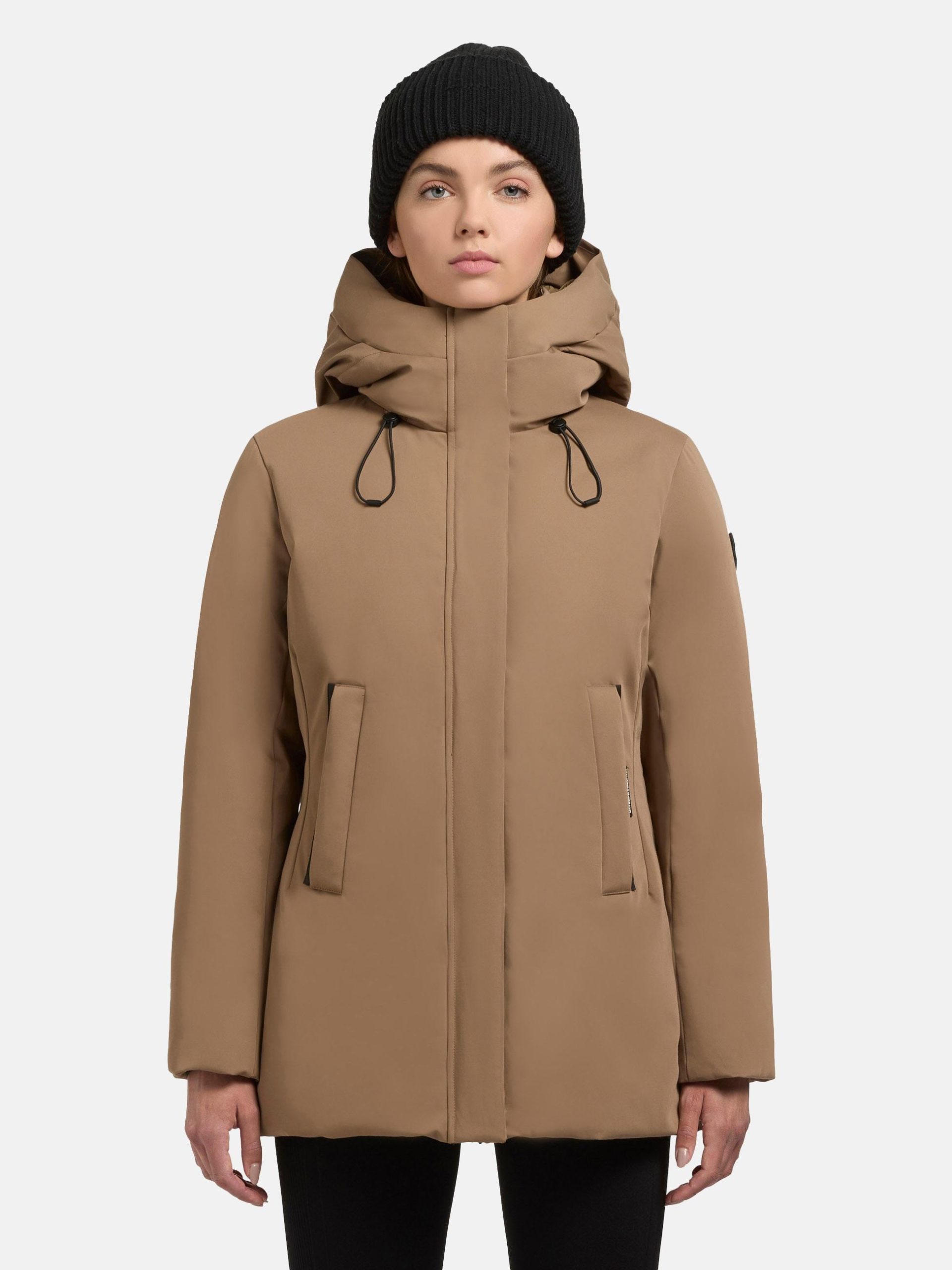 khujo Winterjacke "Palla-YM" mit Kapuze Damen Wintermantel mit verstellbarer Kapuze