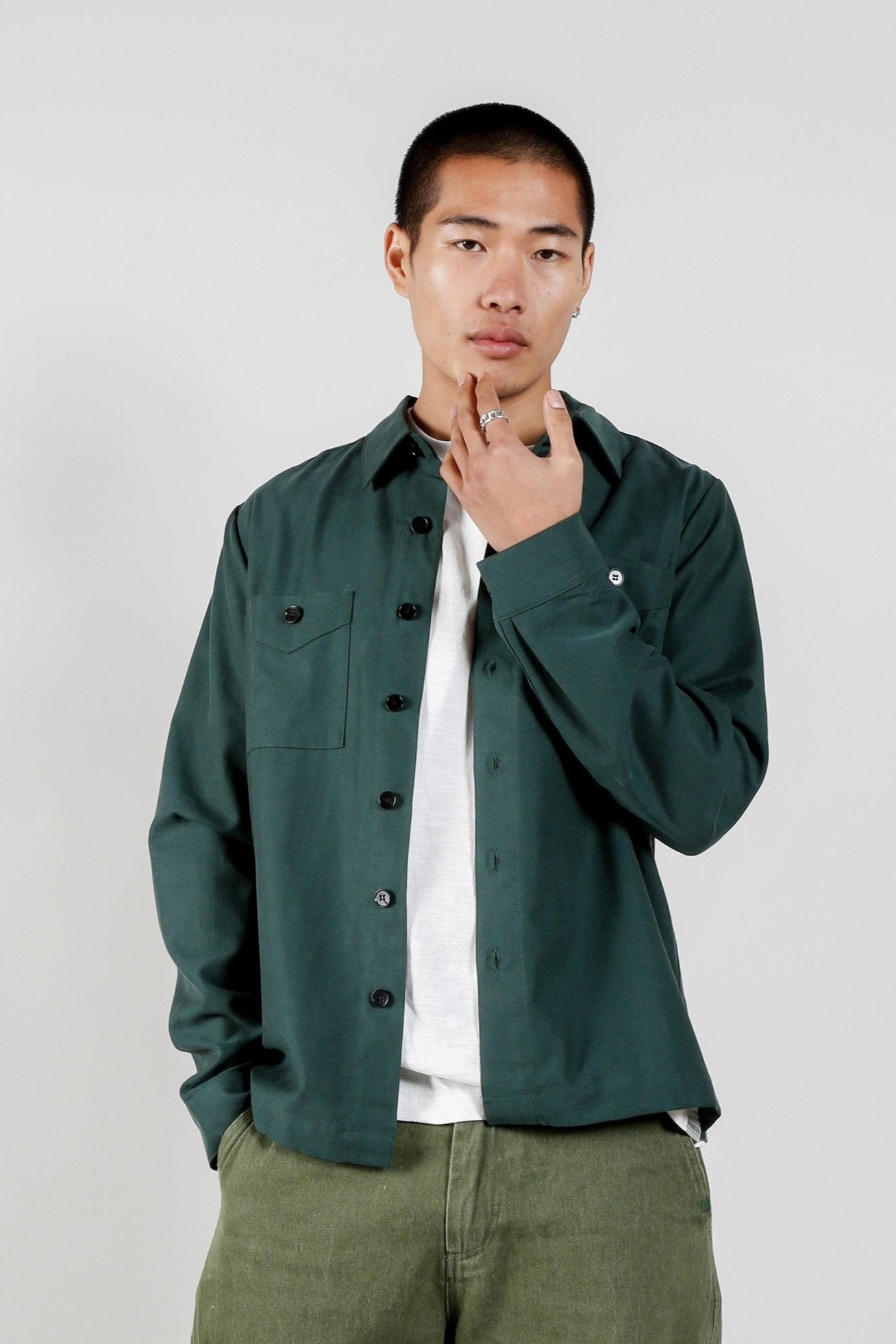 KOMODO Herren vegan Hemd Ravi Dark Marine