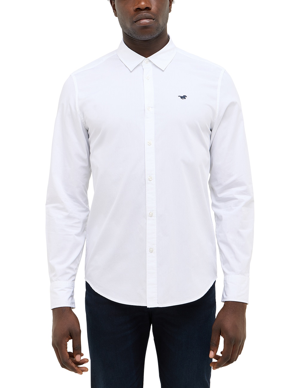 MUSTANG Langarmhemd "Herren Style Canton"