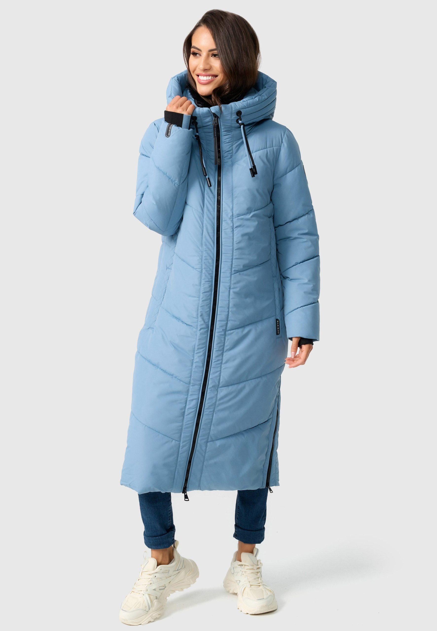 Marikoo Winterjacke "Nadaree XVI" Stepp Mantel mit großer Kapuze