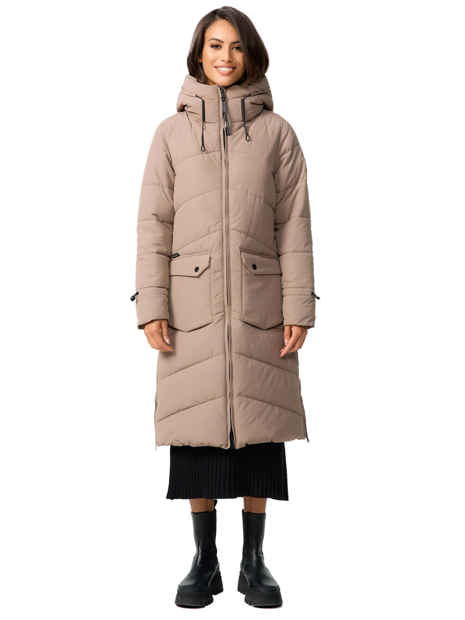 Marikoo Winterjacke "Tomomii XVI" warmer Winter Stepp Mantel mit Kapuze