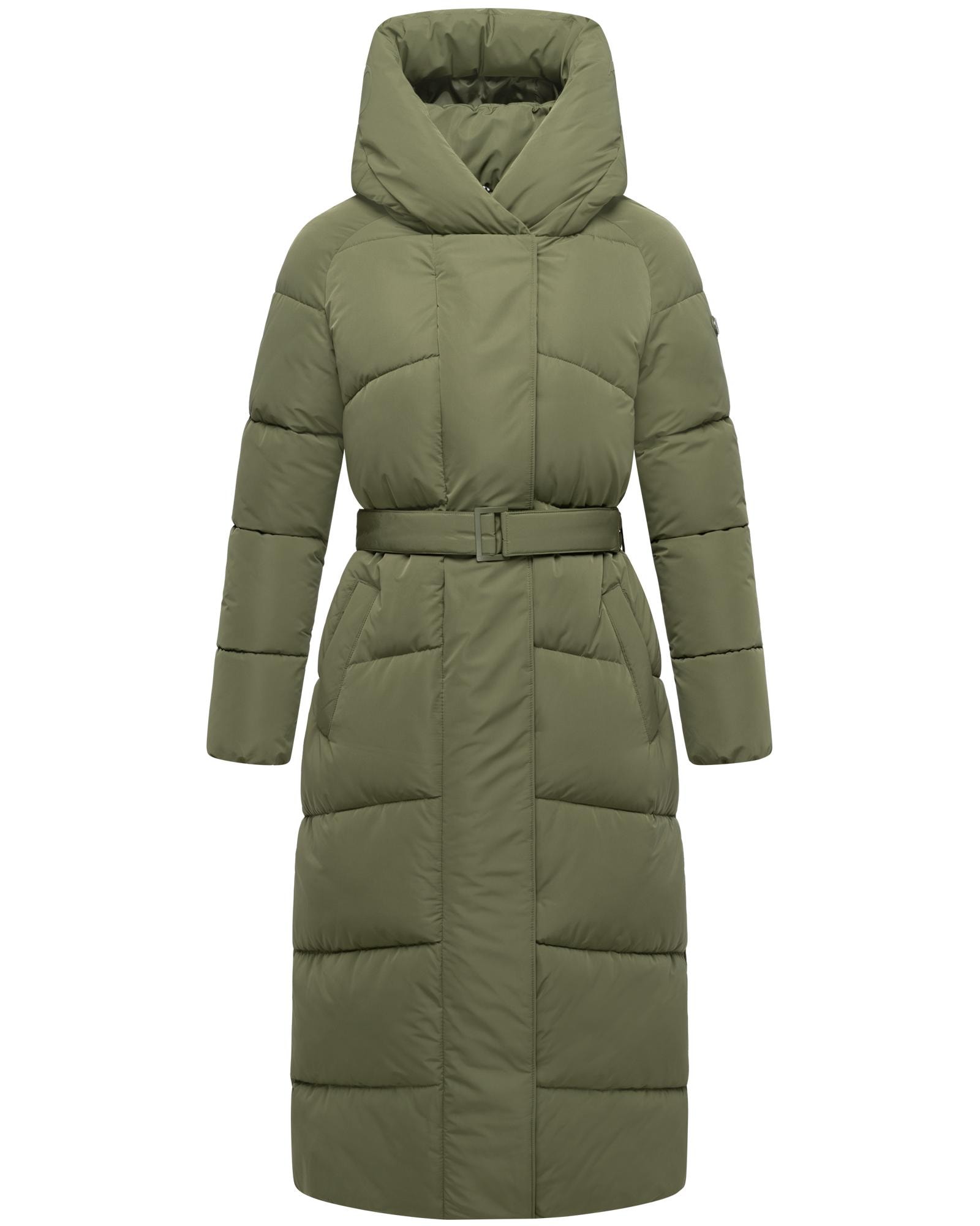 Navahoo Steppmantel "Eisblick 14" Gesteppter Damen Mantel mit Taillengürtel