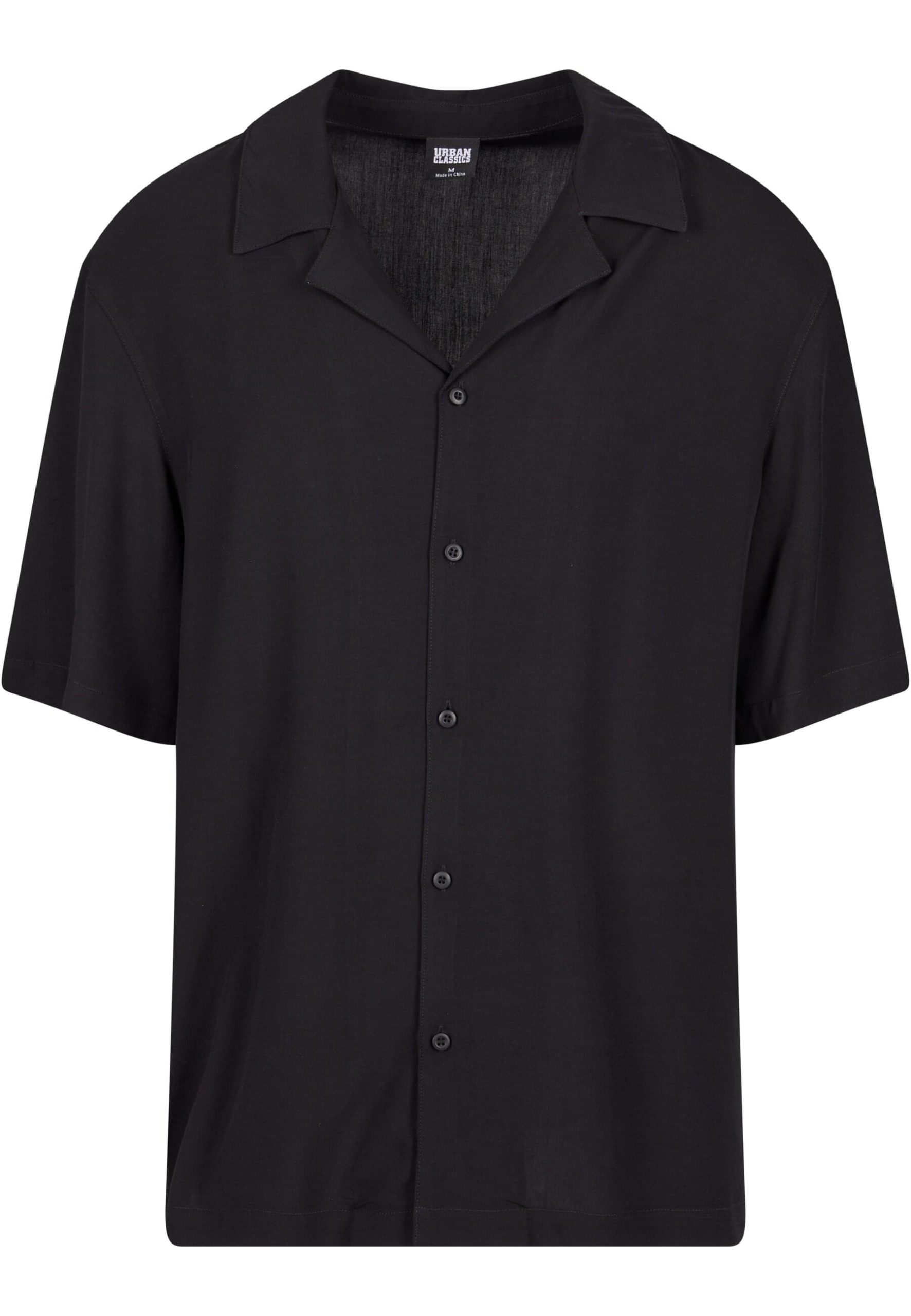 URBAN CLASSICS Langarmhemd "Urban Classics Herren Loose Viscose Shirt" 1 Stk.