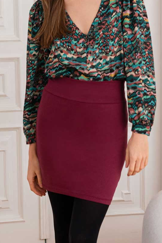 WiDDA Damen vegan Rock Jersey Basicita Berry