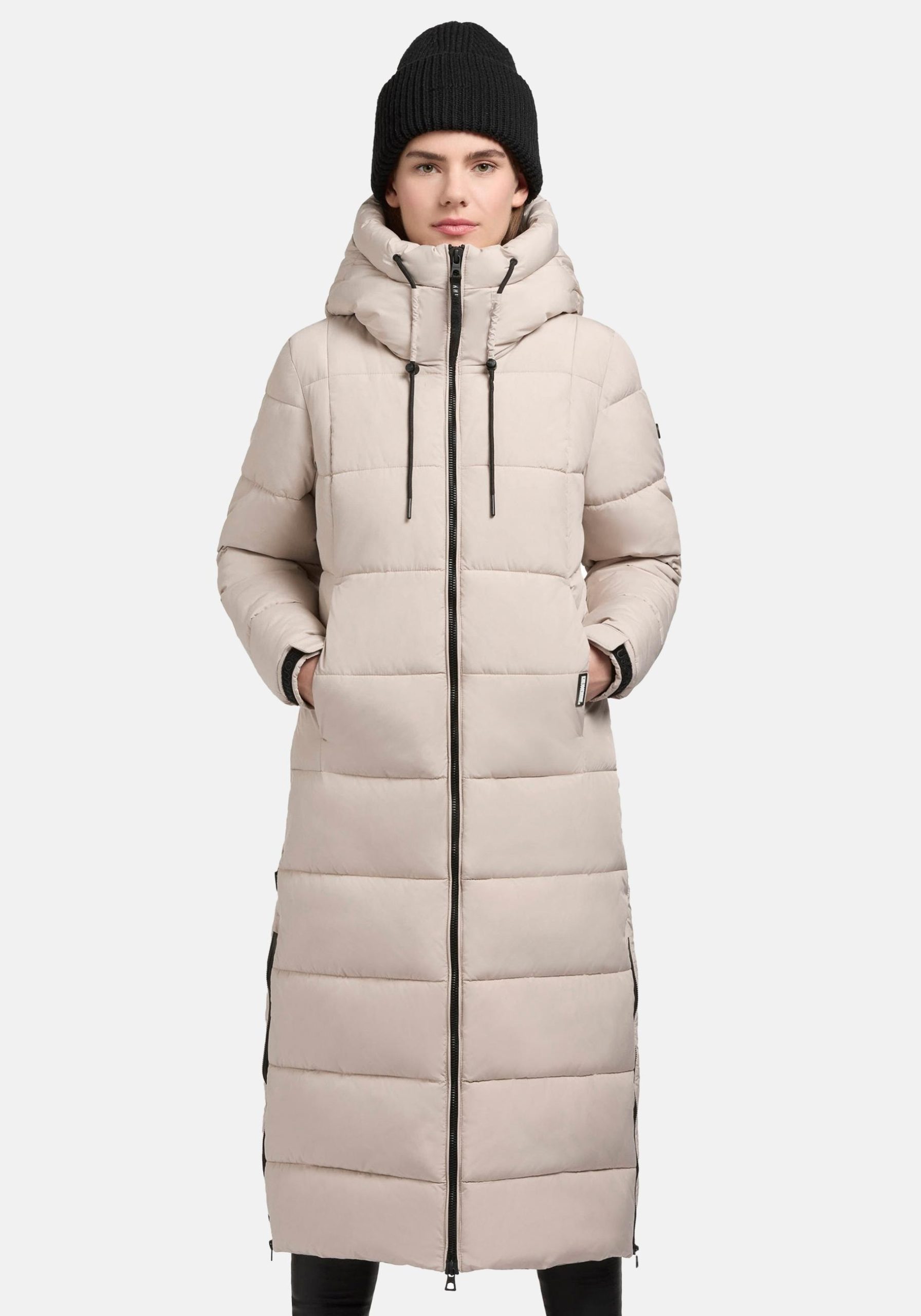 khujo Steppmantel "Deria3-YM" Extralanger gesteppter Damen Mantel