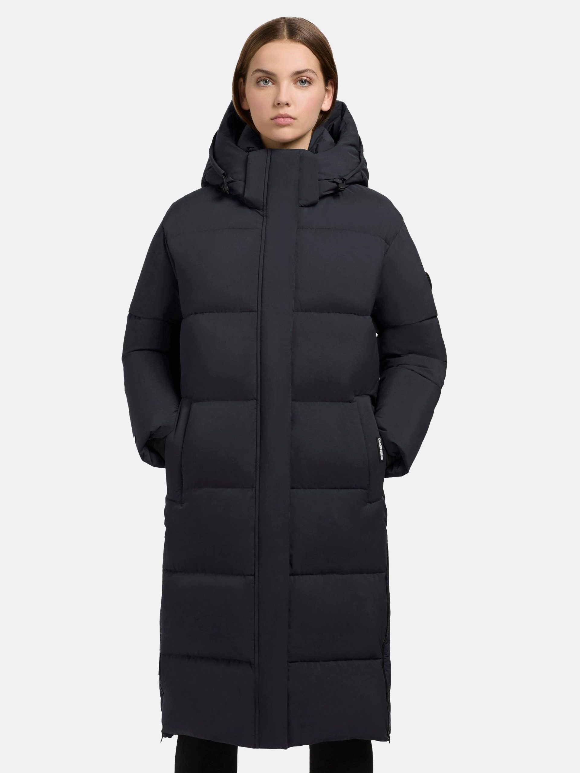 khujo Steppmantel "Rachel Matt-YM" Warmer gesteppter Damen Mantel mit (abnehmbarer Kapuze)