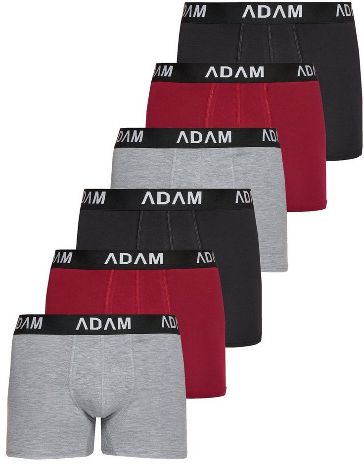ADAM JEANS Boxershorts Herren Boxershorts aus extra weicher Baumwolle Boxer-1 (6-St., 2er Set, 6er Set, 8er Set, 10er Set, 12er Set) Boxershorts Herren Boxer Shorts Männer Unterhosen Trunks Underwear