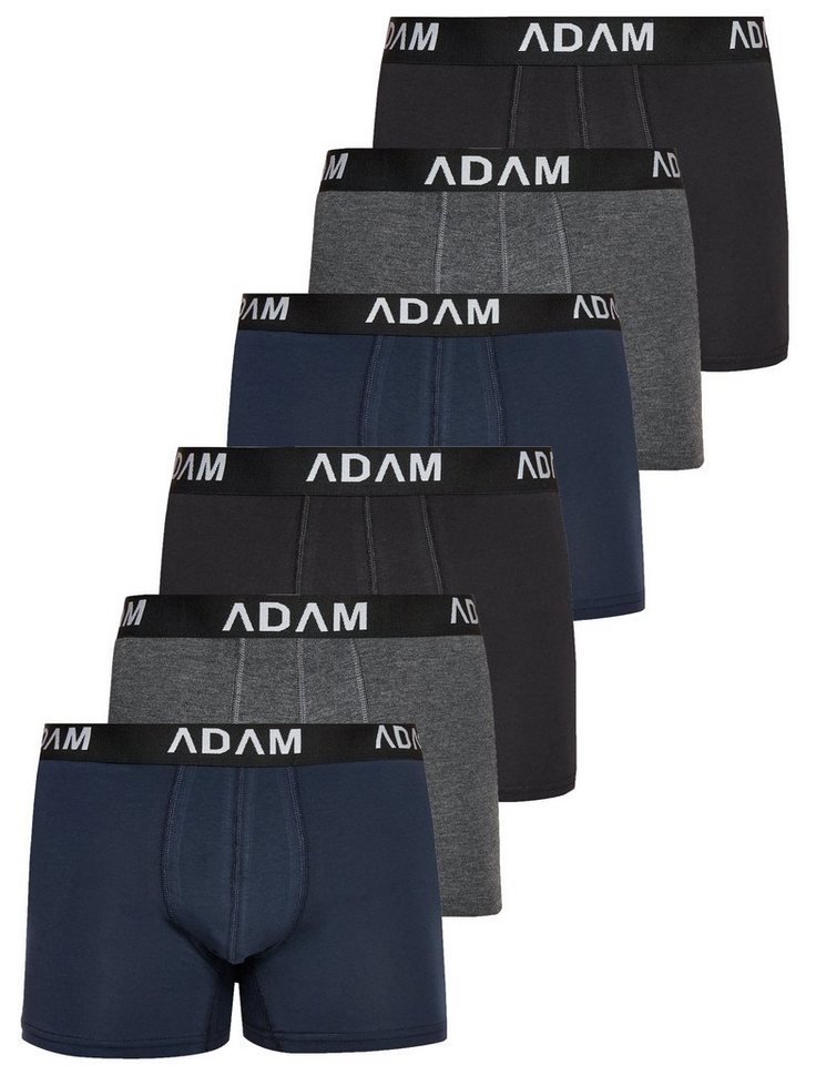 ADAM JEANS Boxershorts Herren Boxershorts aus extra weicher Baumwolle Boxer-1 (6-St., 2er Set, 6er Set, 8er Set, 10er Set, 12er Set) Boxershorts Herren Boxer Shorts Männer Unterhosen Trunks Underwear