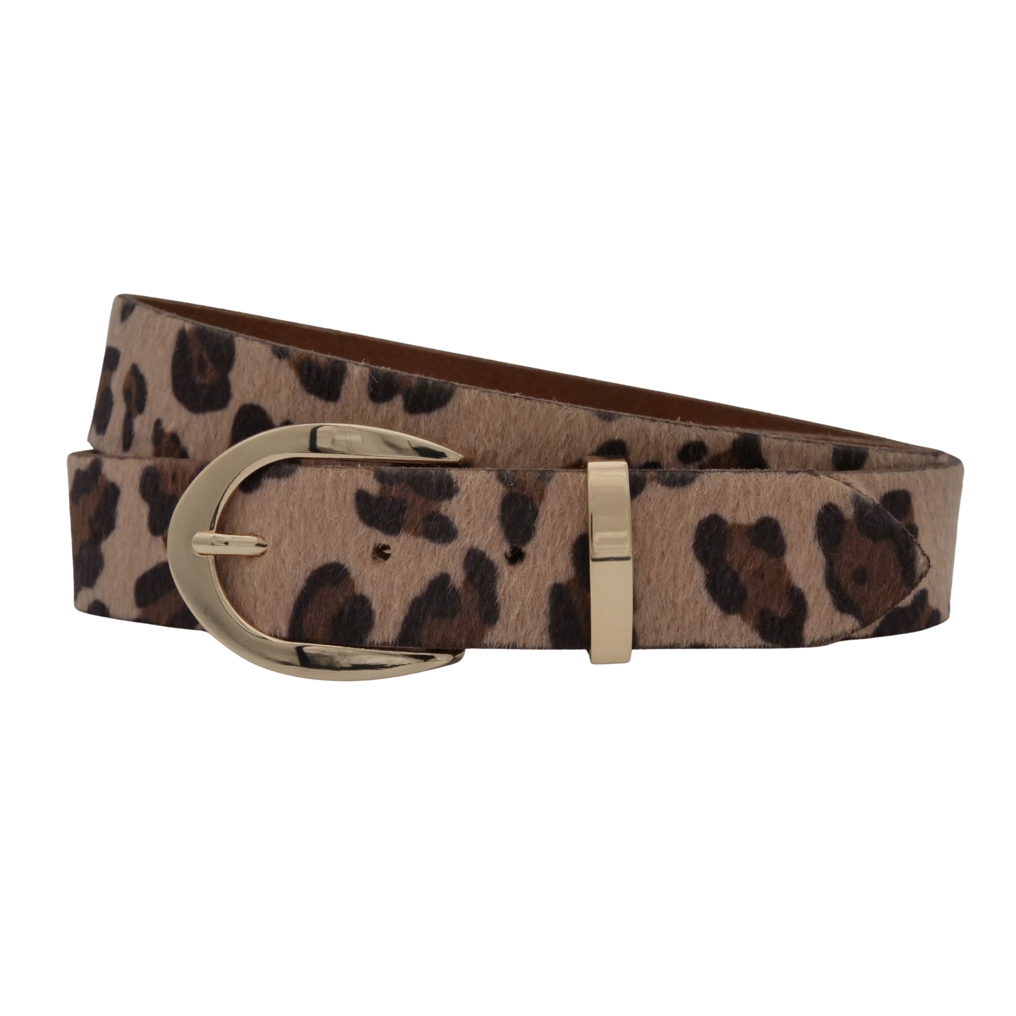 AnnaMatoni Ledergürtel "AnnaMatoni Damen Ledergürtel in hochwertigem Kunstfell in Leo"