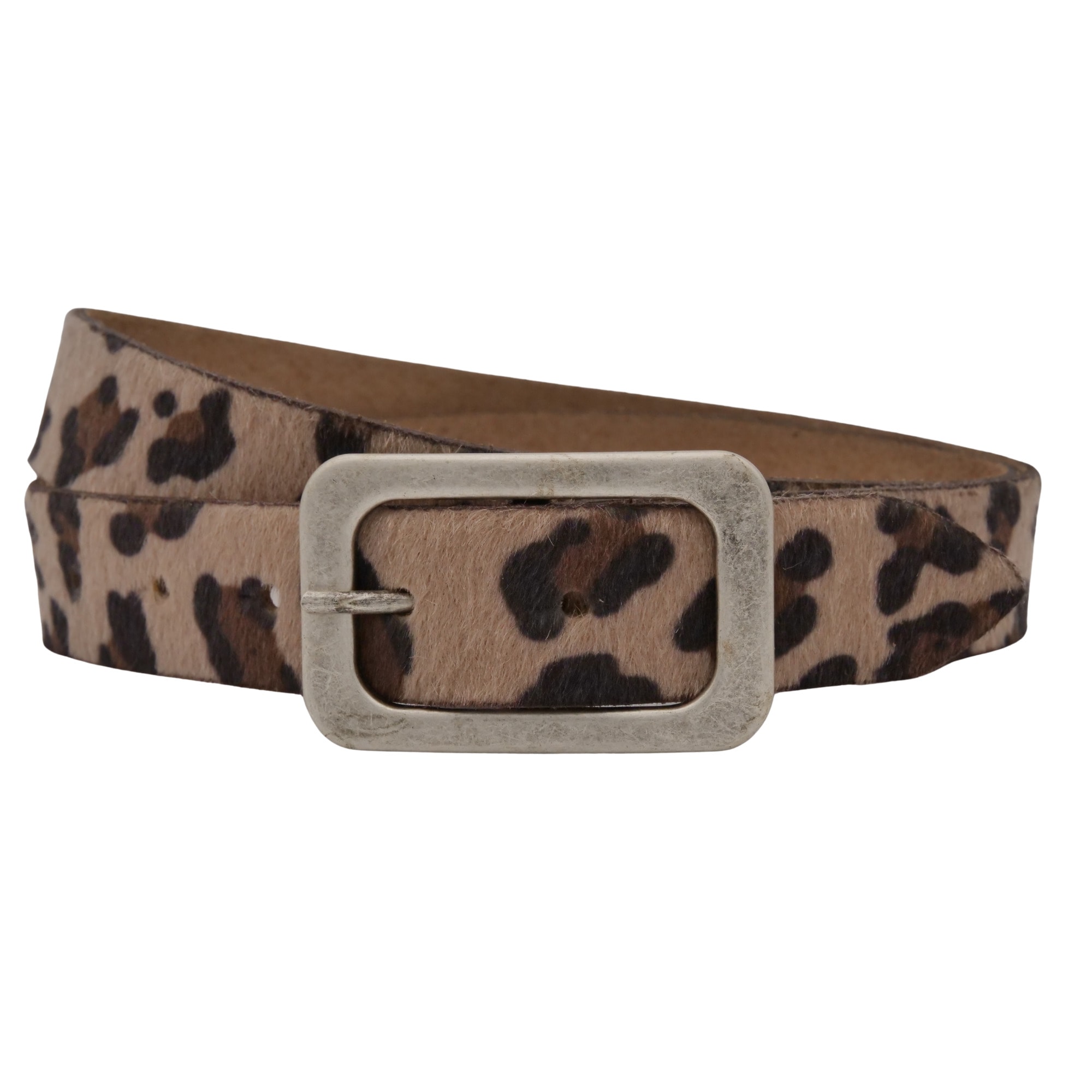 AnnaMatoni Ledergürtel "AnnaMatoni Damen Ledergürtel in hochwertigem Kunstfell in Leo"