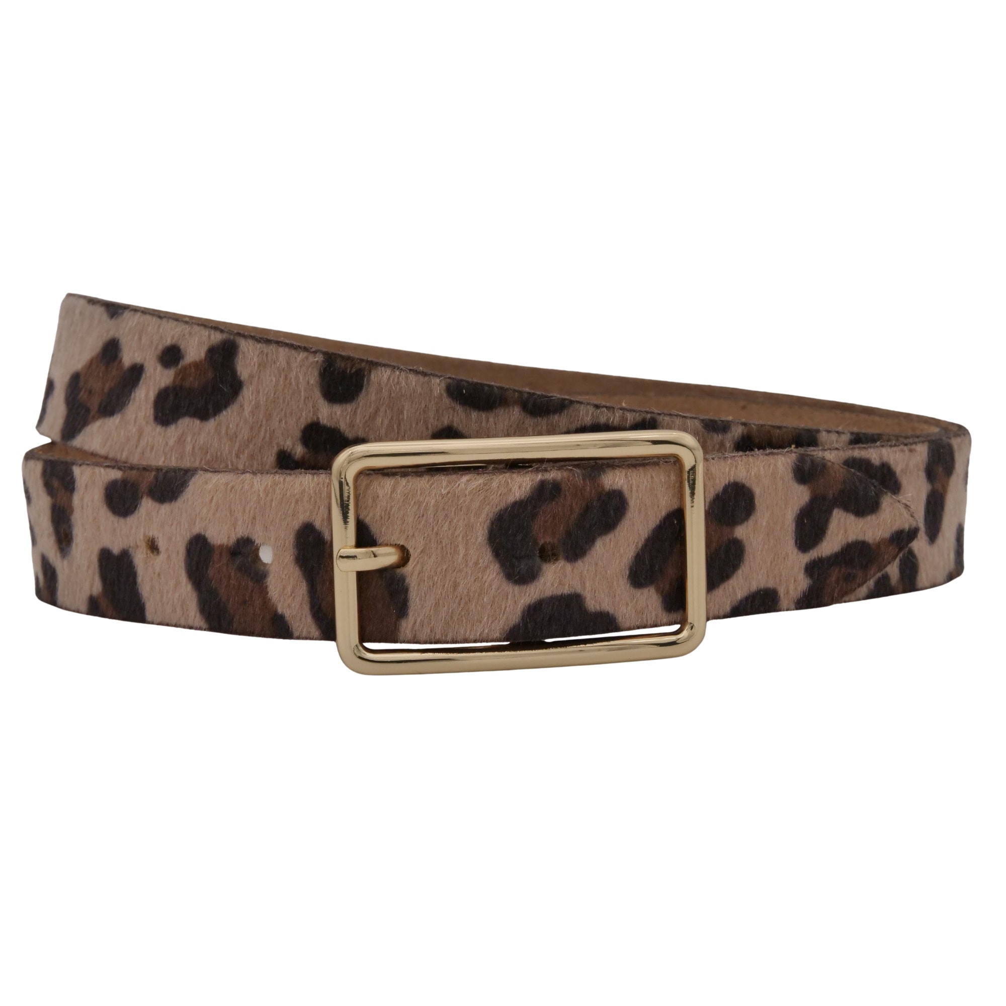 AnnaMatoni Ledergürtel "AnnaMatoni Damen Ledergürtel in hochwertigem Kunstfell in Leo"