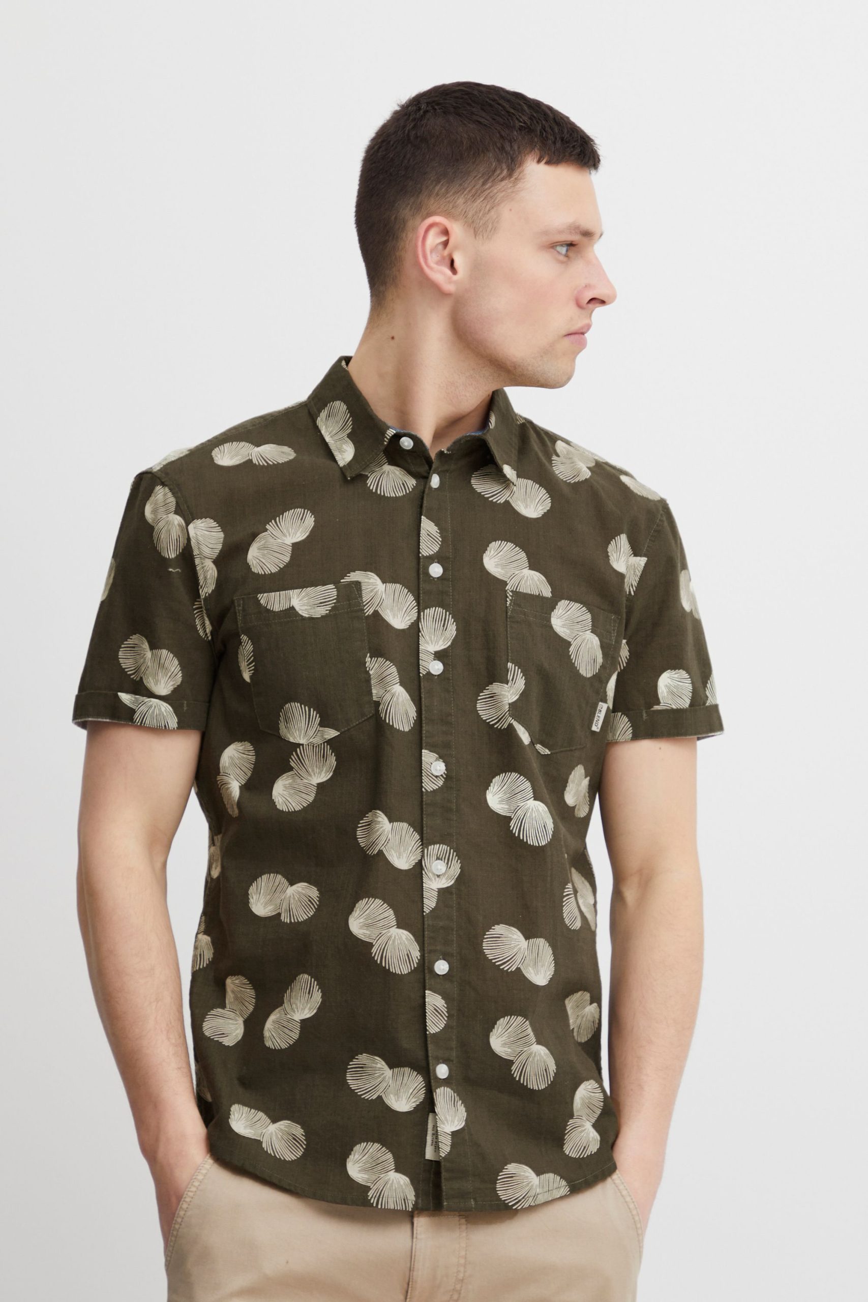 Blend Kurzarmhemd "BHShirt" Stilvolles Hemd mit kurzen Ärmeln