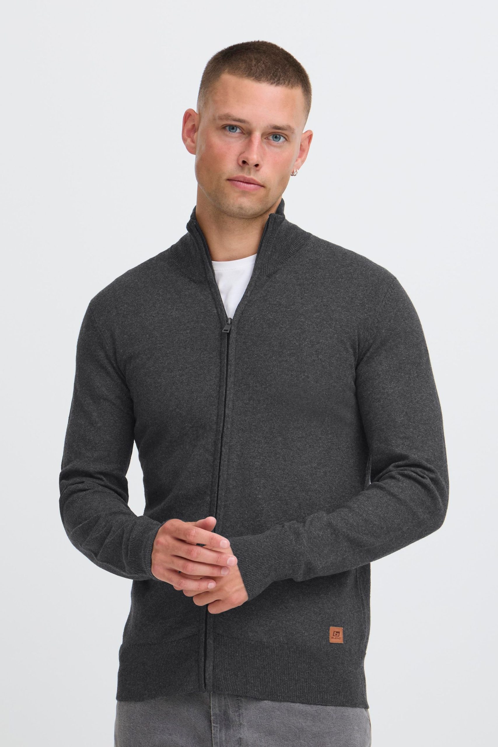 Blend Strickjacke "BHFippo" Stilvolle Strickjacke mit Reißverschluss