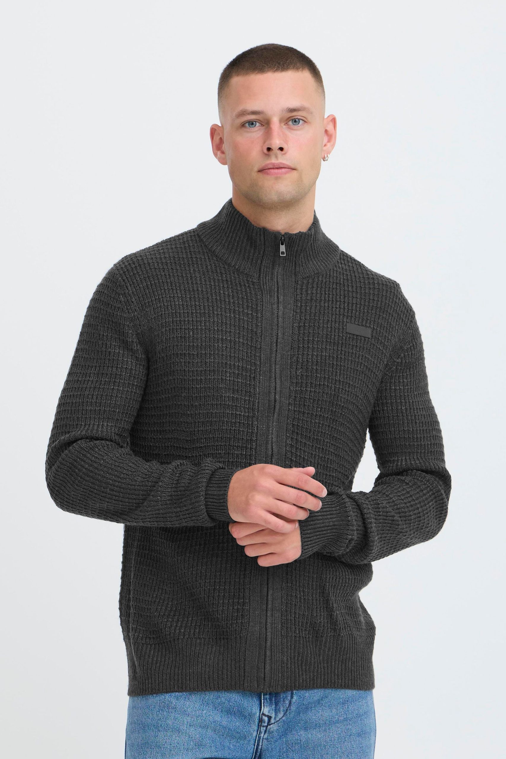 Blend Strickjacke "BHMPattix" Stilvolle Strickjacke mit Stehkragen