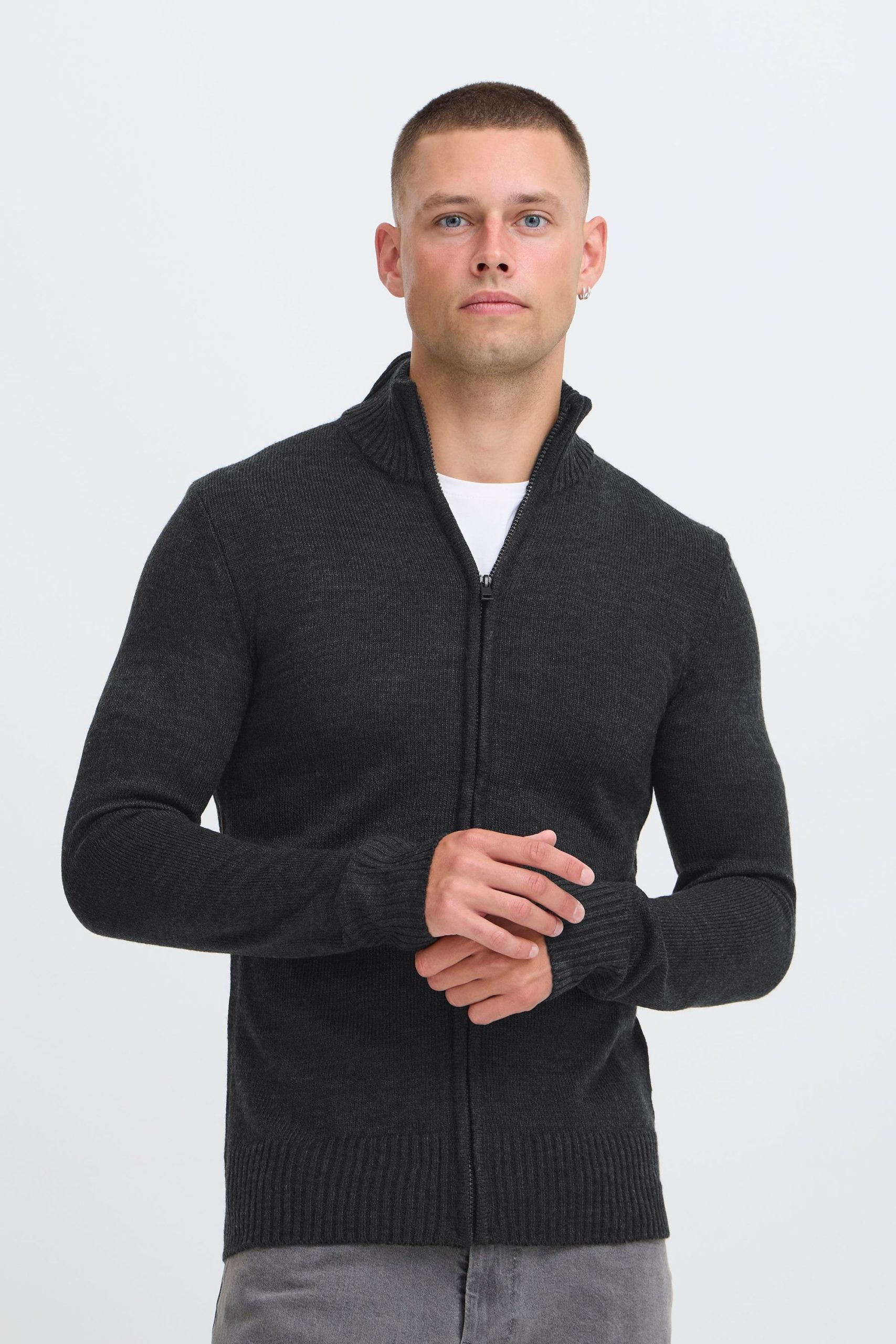 Blend Strickjacke "BHRycel" Stilvolle Strickjacke mit Reißverschluss