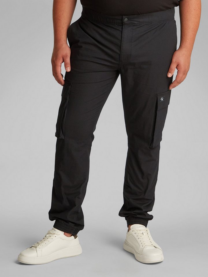 Calvin Klein Jeans Plus Cargohose PLUS SKINNY CARGO in Großen Größen, Logo-Patch