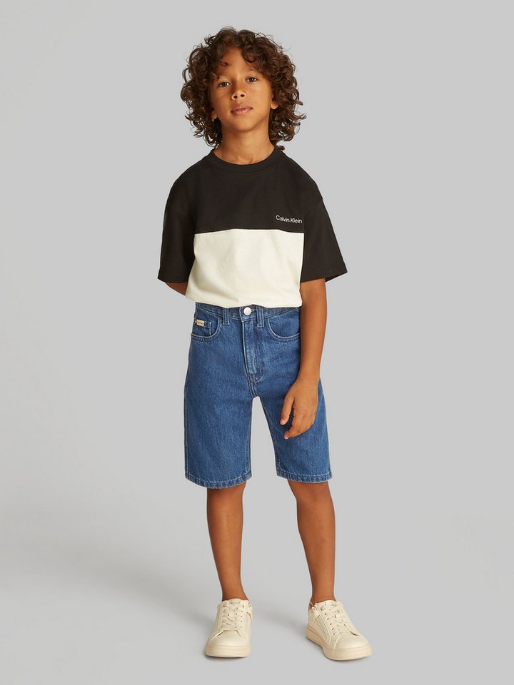 Calvin Klein Jeans Shorts VIBRANT BLUE RLXD DENIM SHORTS in blauer Waschung