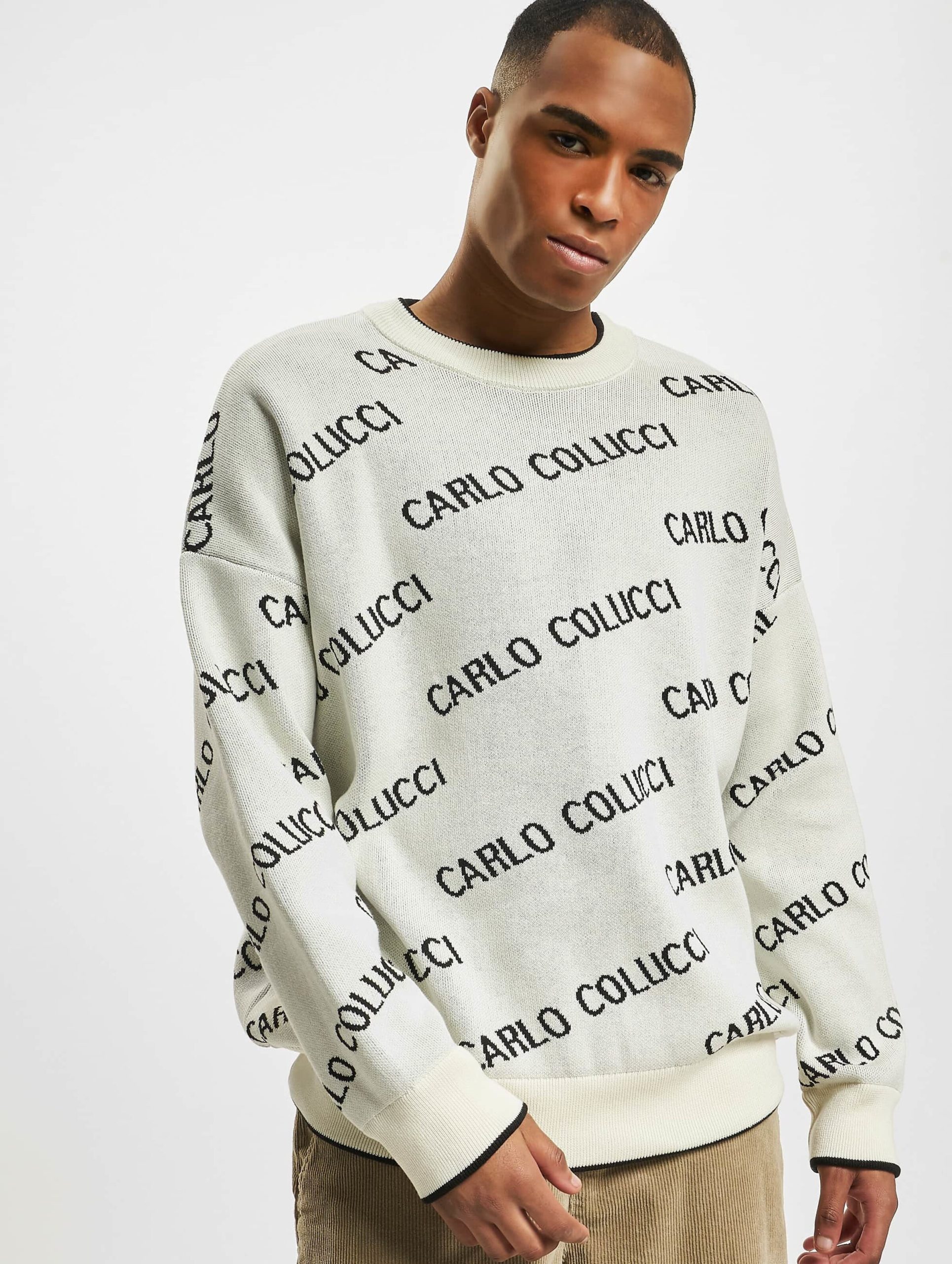 Carlo Colucci Allover Logo Pullover