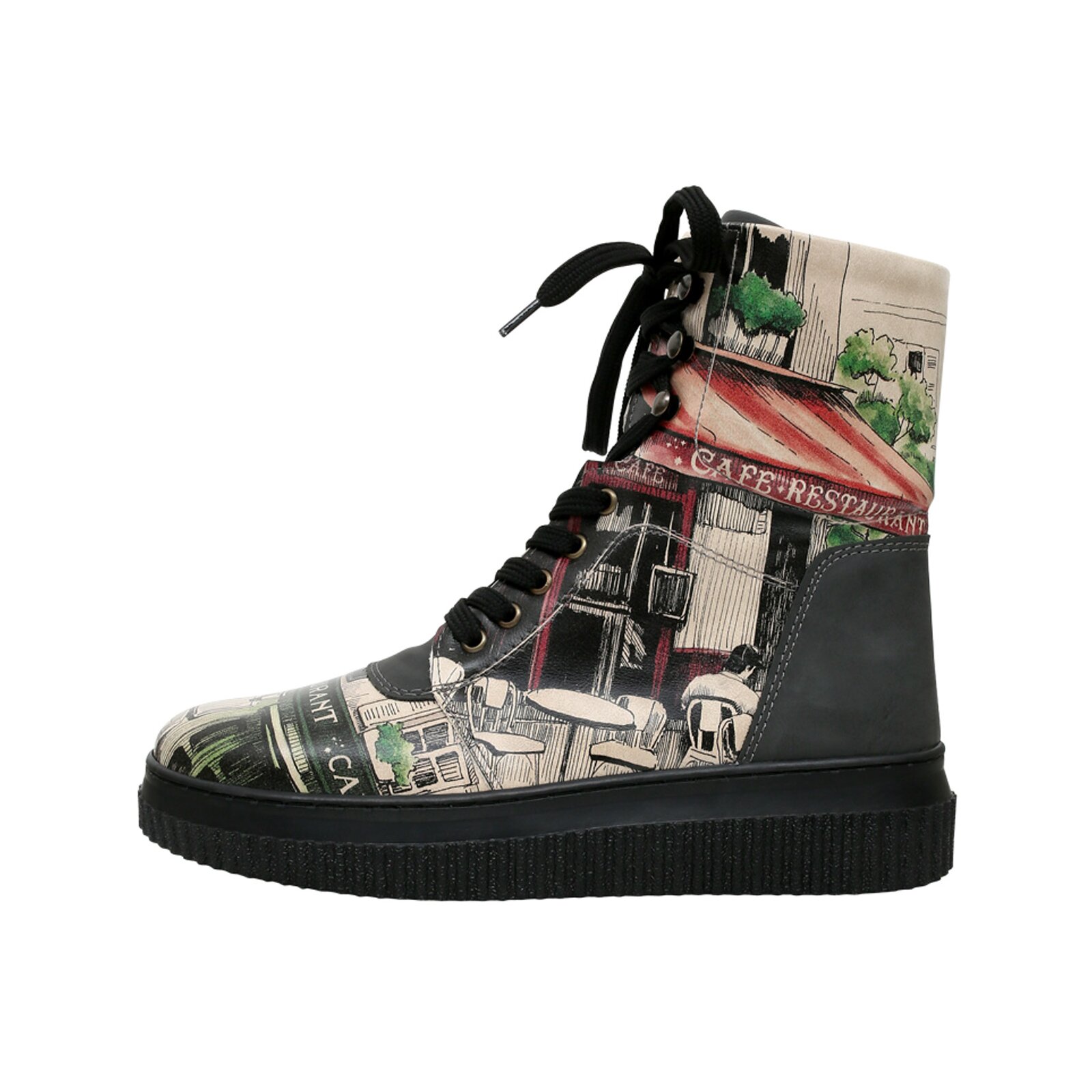 DOGO Schnürboots "Future High Top Boots Mon Cher Damen Stiefeletten" Handgefertigt