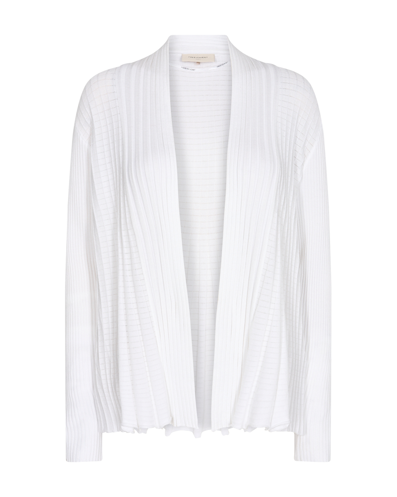 FREEQUENT Strickjacke "FQCLAUDISSE-S-CAR" in Feinstrick-Qualität und ohne Verschluss