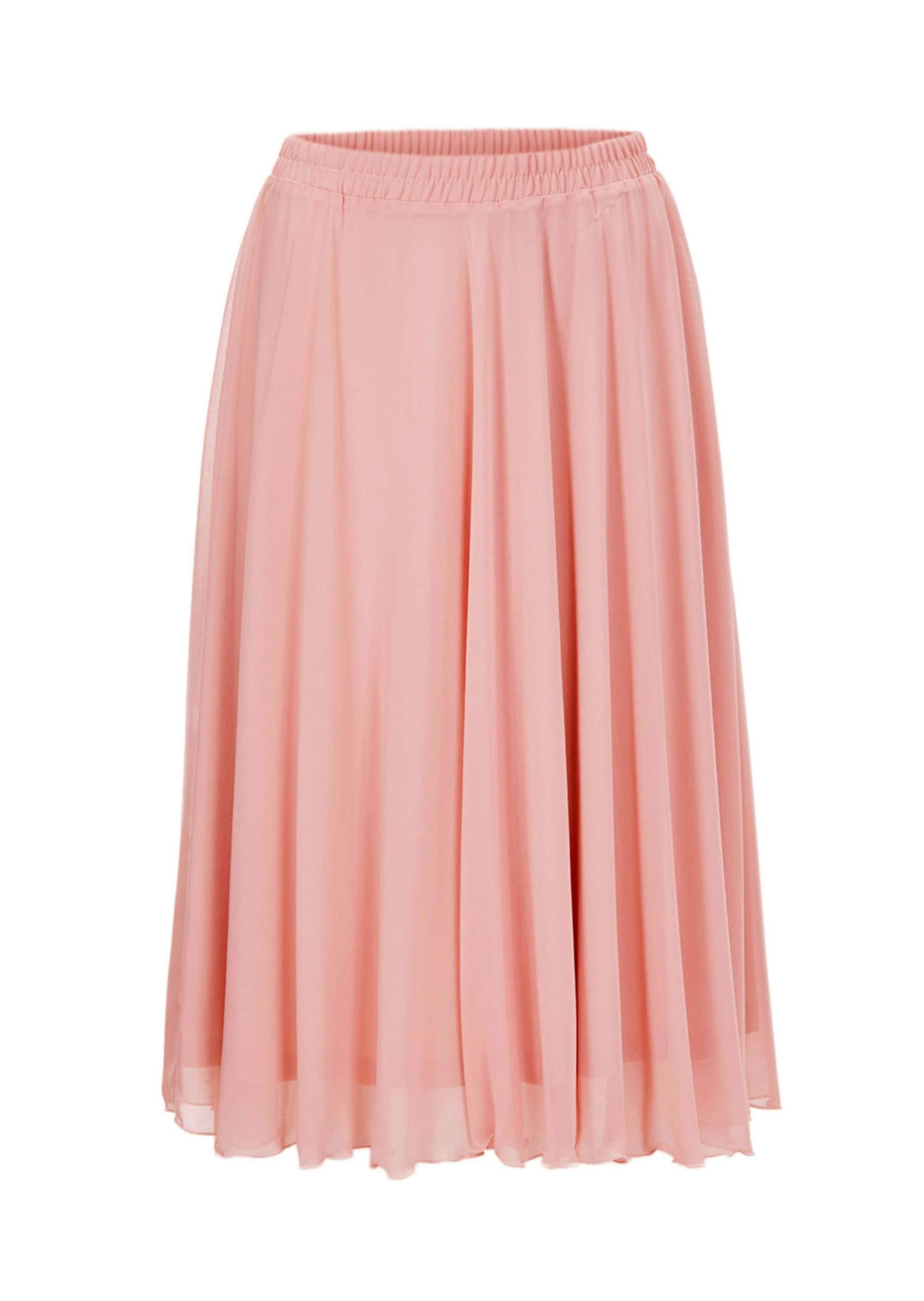 GOLDNER A-Linien-Rock "Kurzgröße Luftig schwingender Chiffonrock" Ohne