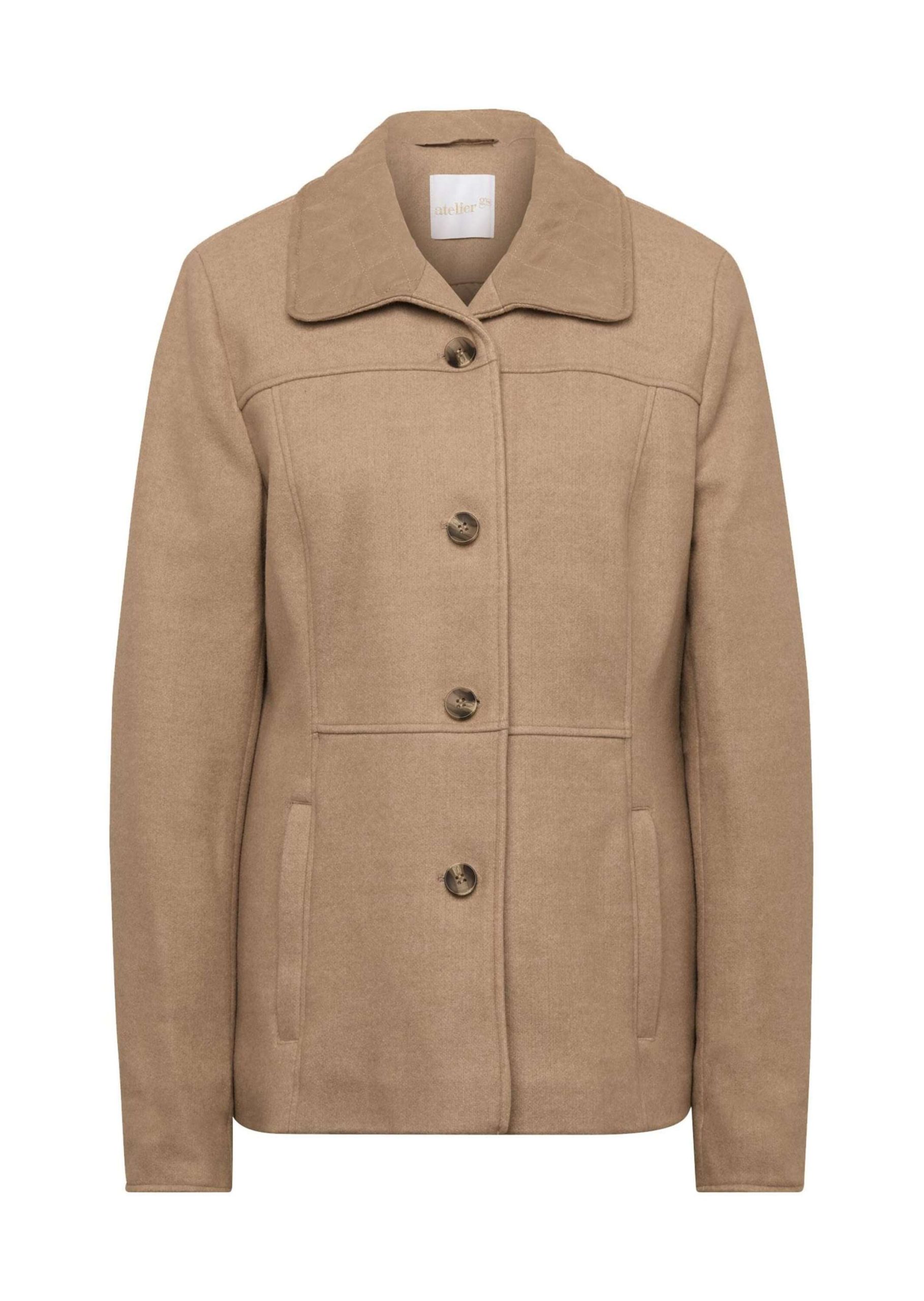 GOLDNER Kurzjacke "Jacke in Velourslederoptik"