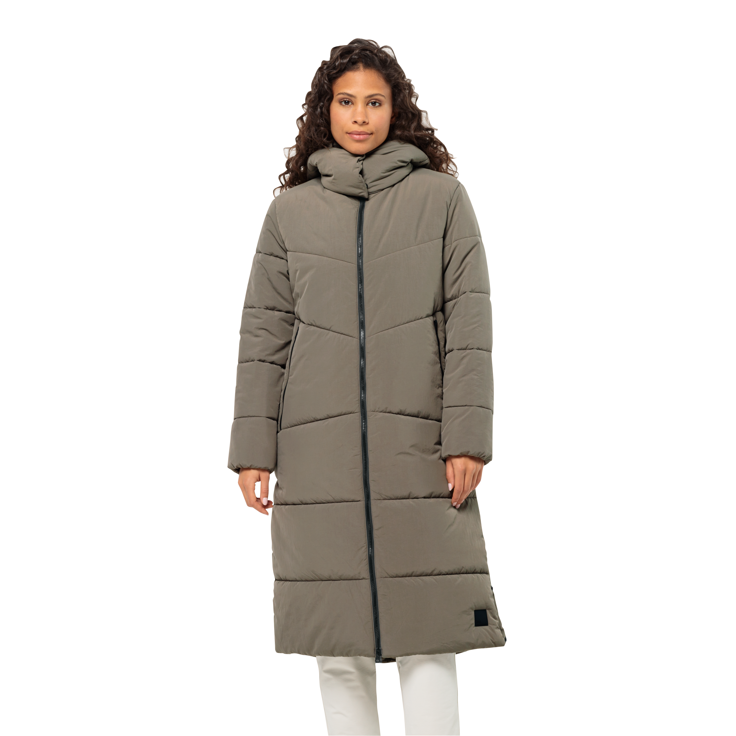 Jack Wolfskin Funktionsmantel "KAROLINGER LONG COAT W" Wärmend, winddicht, Übergangsjacke