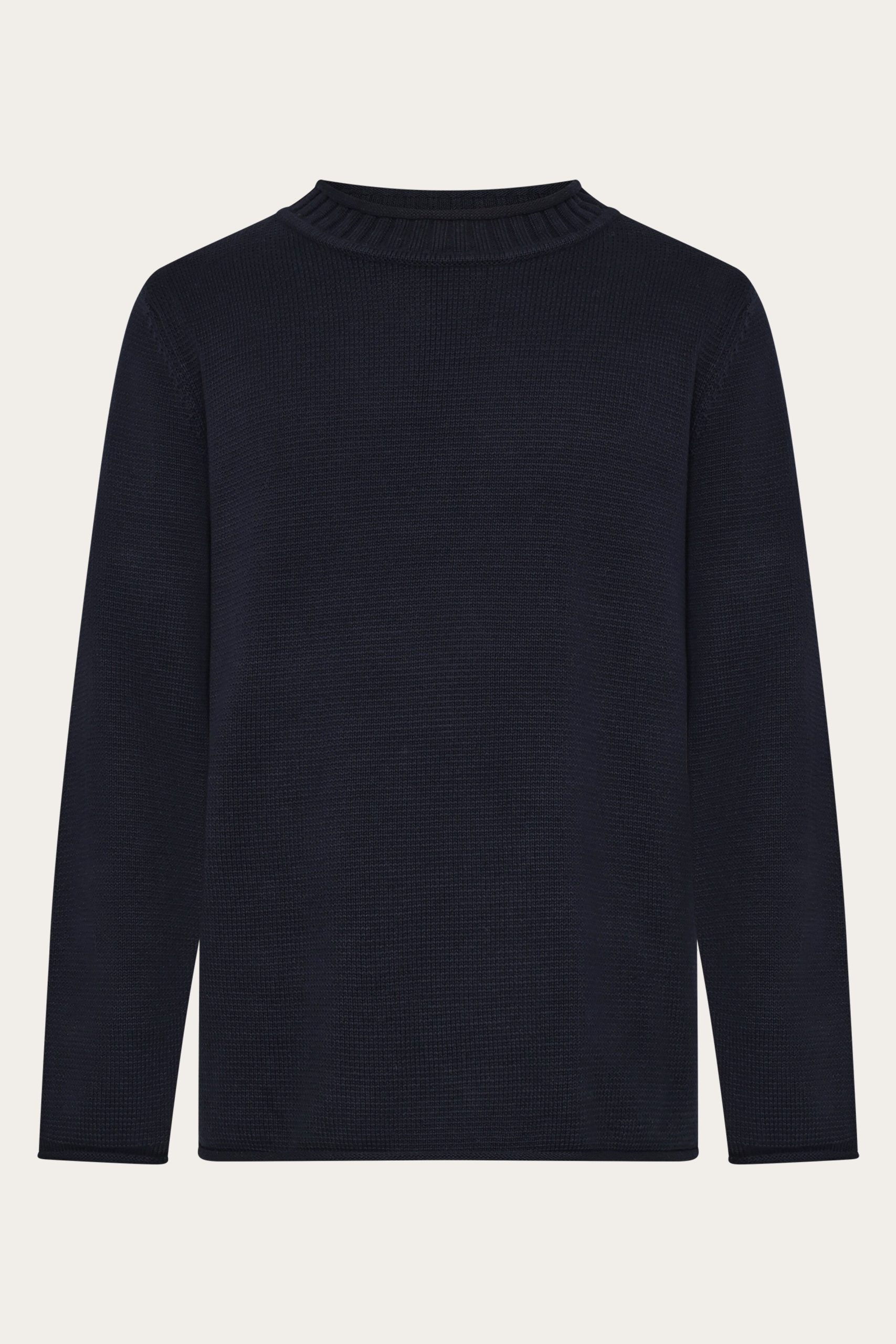 KnowledgeCotton Apparel Herren vegan Pullover Herren Rundhalsausschnitt Night Sky Navy