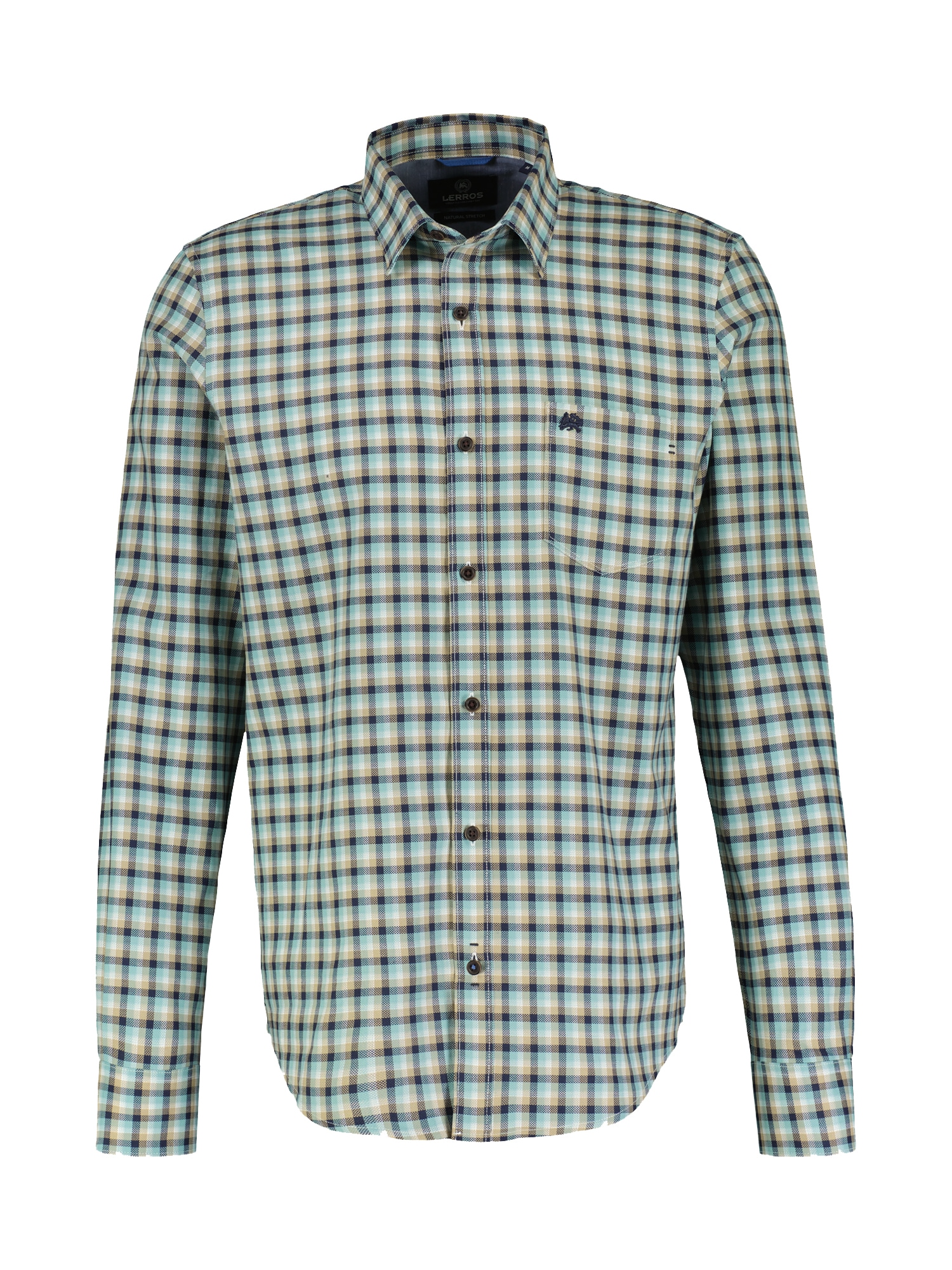 LERROS Karohemd "Kariertes Langarmhemd für Herren"