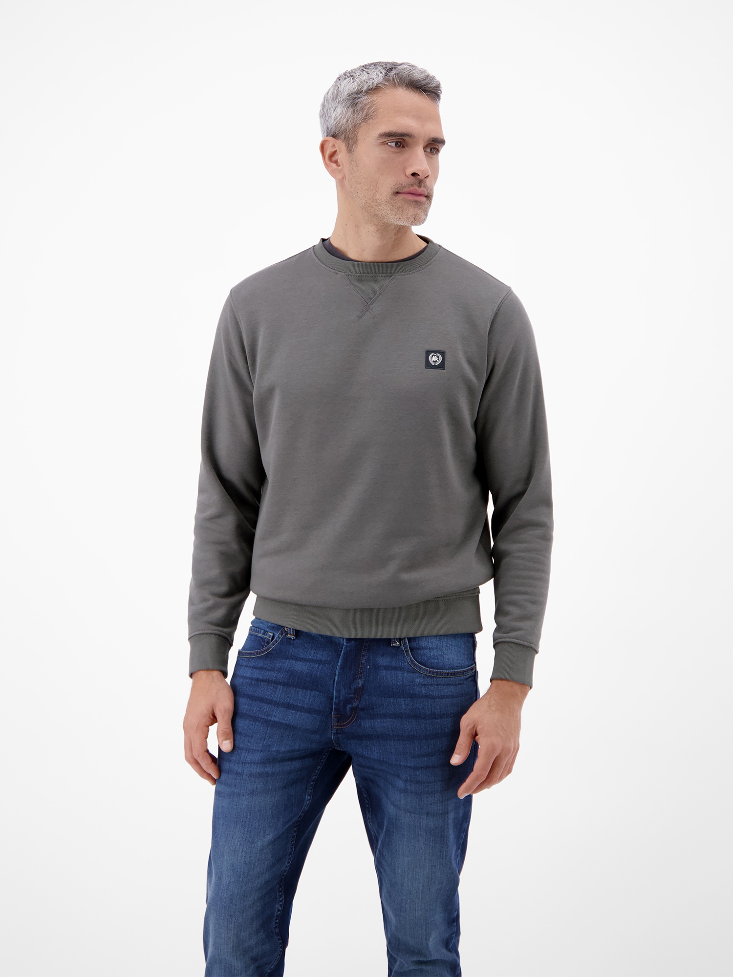 LERROS Sweatshirt "Urbaner Sweatshirtstyle, weiche Haptik", Unifarbenes Herren-Sweatshirt, hoher Tragekomfort, REGULAR FIT