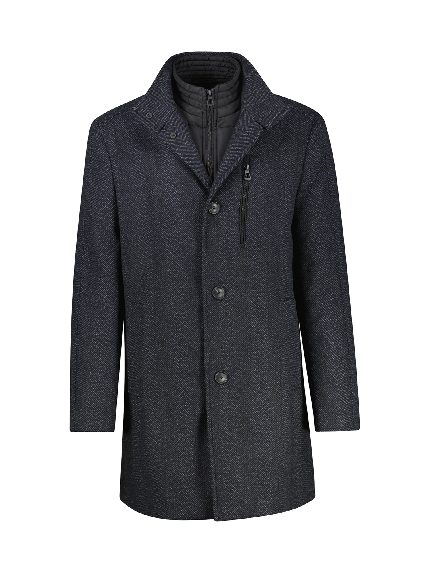 LERROS Wollmantel "LERROS Mantel in Übergrößen, Wolloptik"