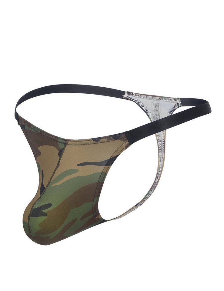 Lau-Fashion Tanga Camouflage Army String Thong - Offenes Design Micro Unterwäsche Herren