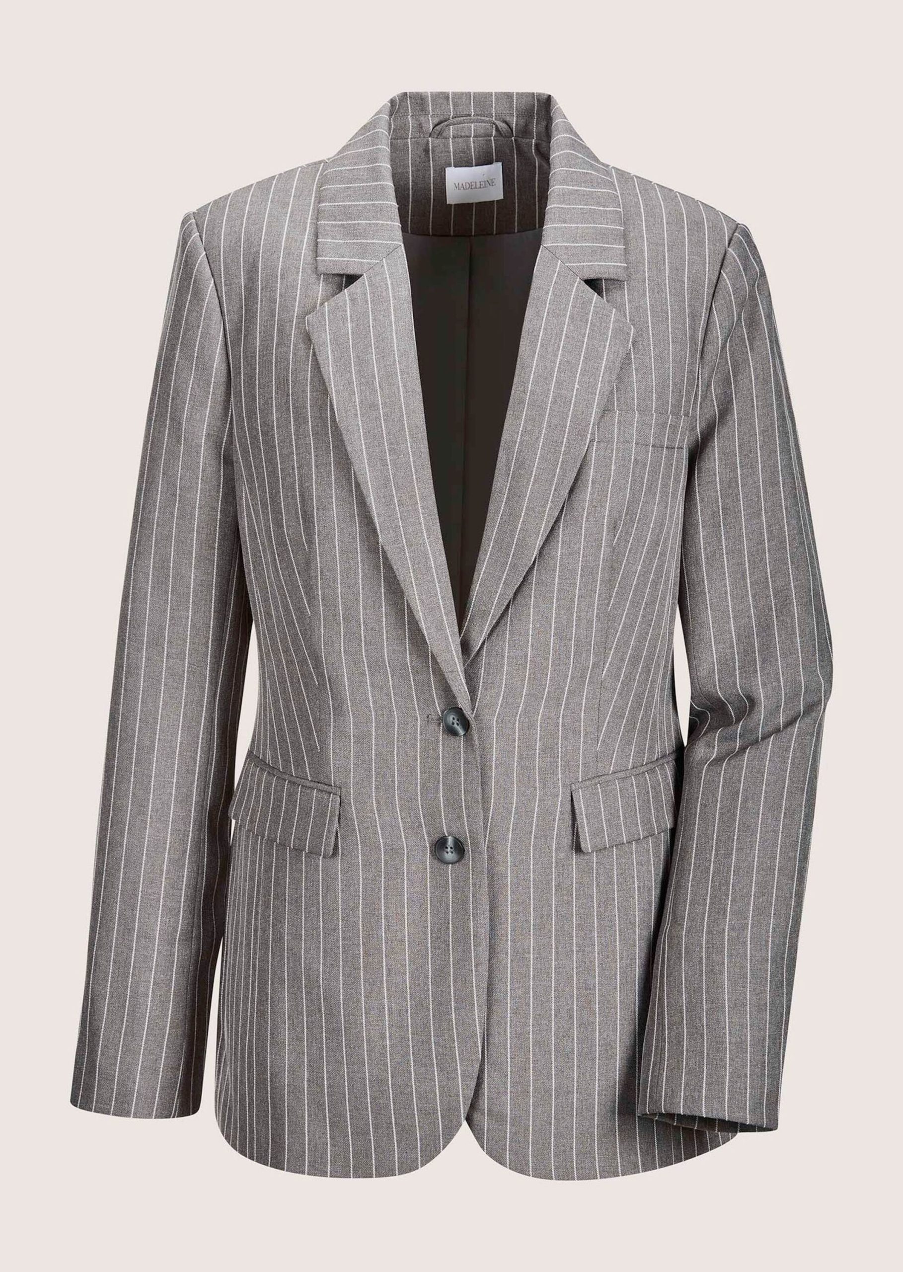 MADELEINE Jackenblazer "Blazer Longblazer mit Nadelstreifen"