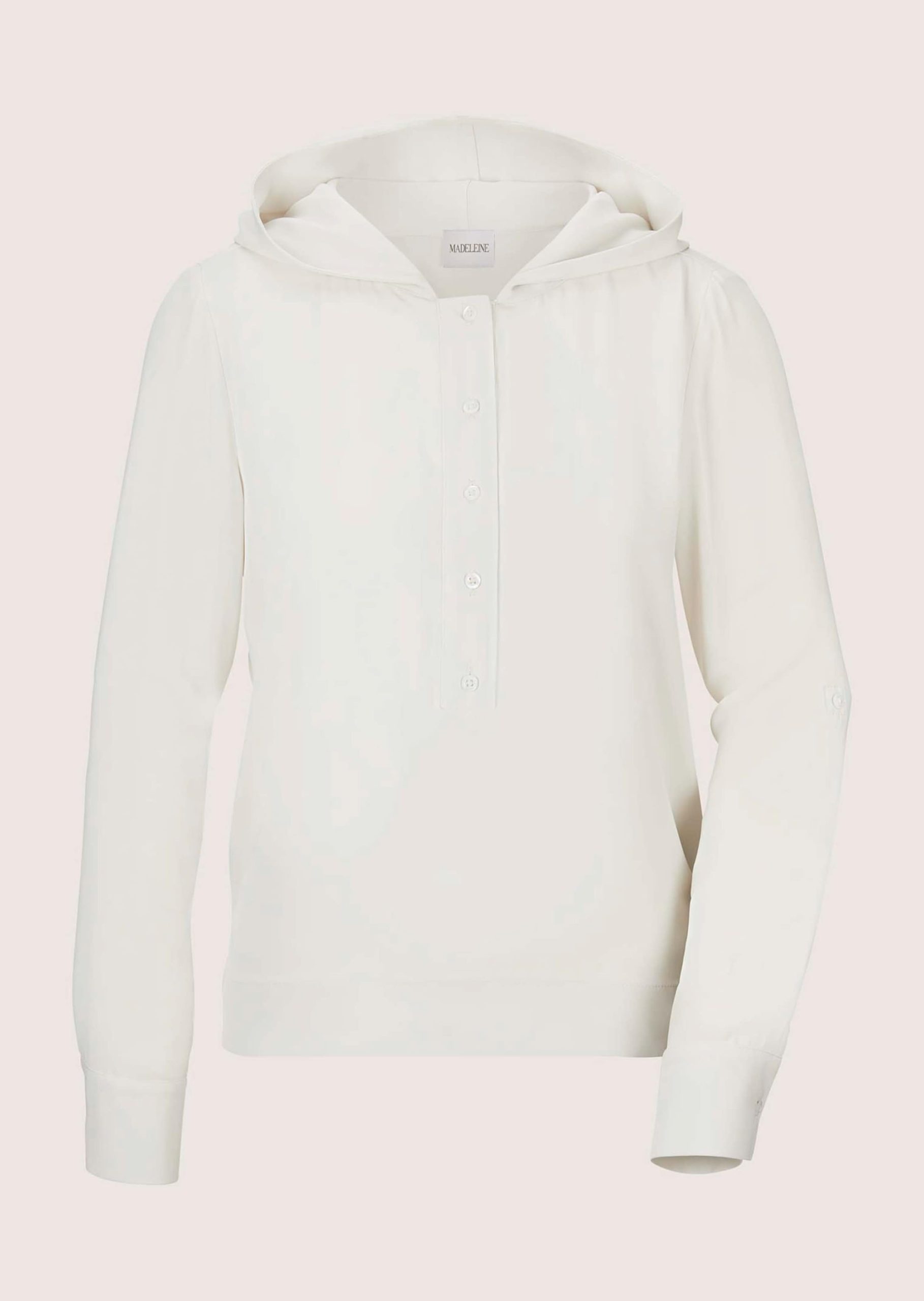 MADELEINE Langarmbluse "Bluse Schlupfbluse mit Kapuze"