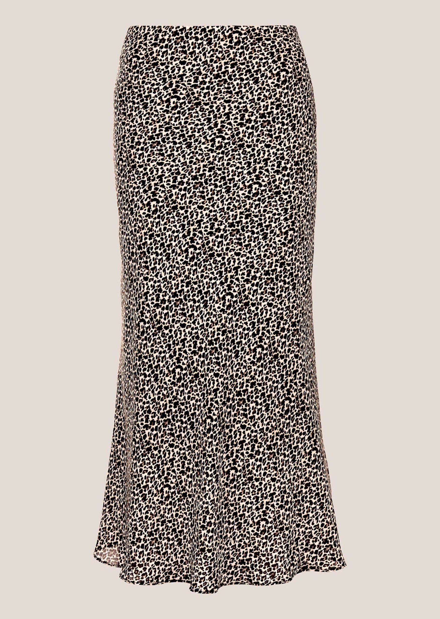 MADELEINE Midirock "Druckrock Langer Crêpe-Rock mit Unikat-Print"