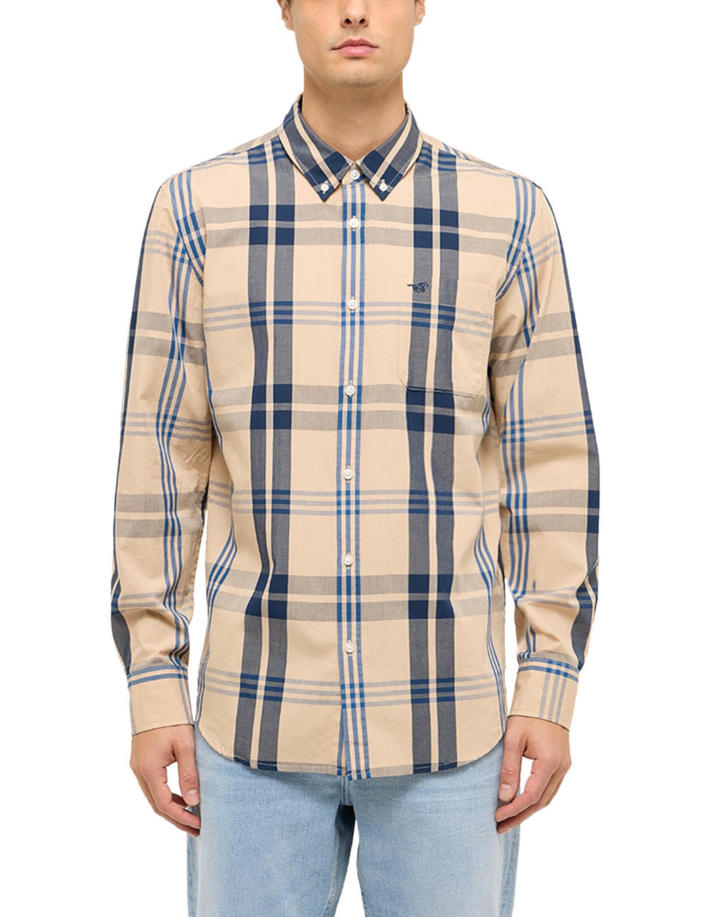 MUSTANG Langarmhemd "Herren Style Chester"