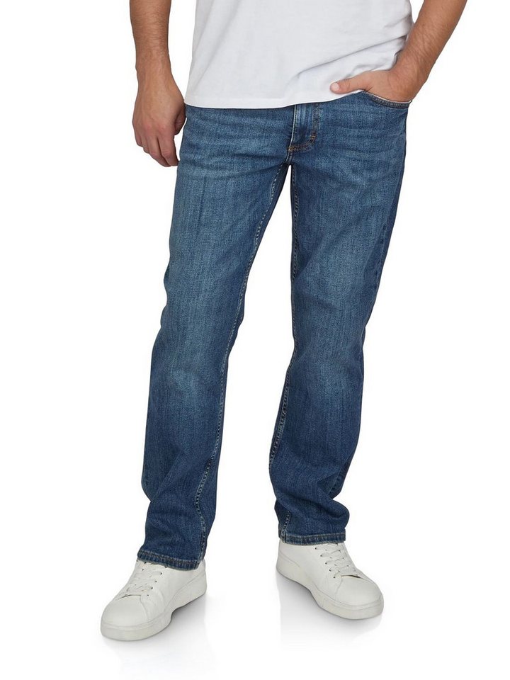 MUSTANG Straight-Jeans Herren Jeanshose Washington Straight Fit Denim Hose mit Stretch
