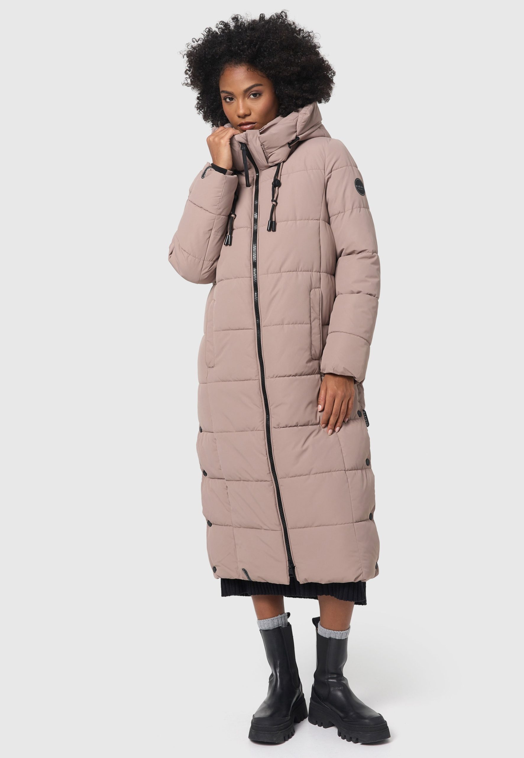 Marikoo Winterjacke "Nadeshikoo XIV" extra langer Winter Mantel gesteppt
