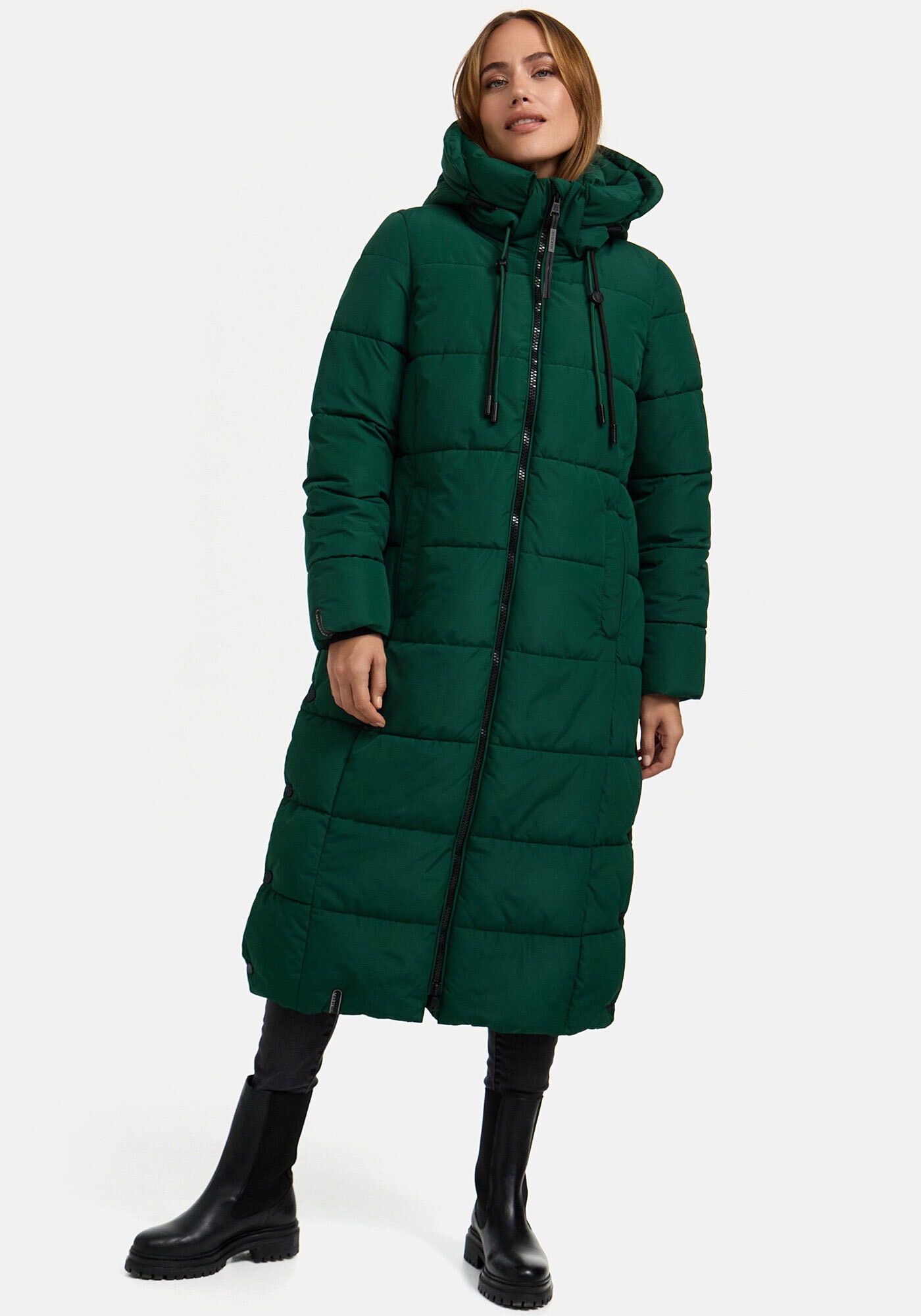 Marikoo Winterjacke "Nadeshikoo XIV" extra langer Winter Mantel gesteppt