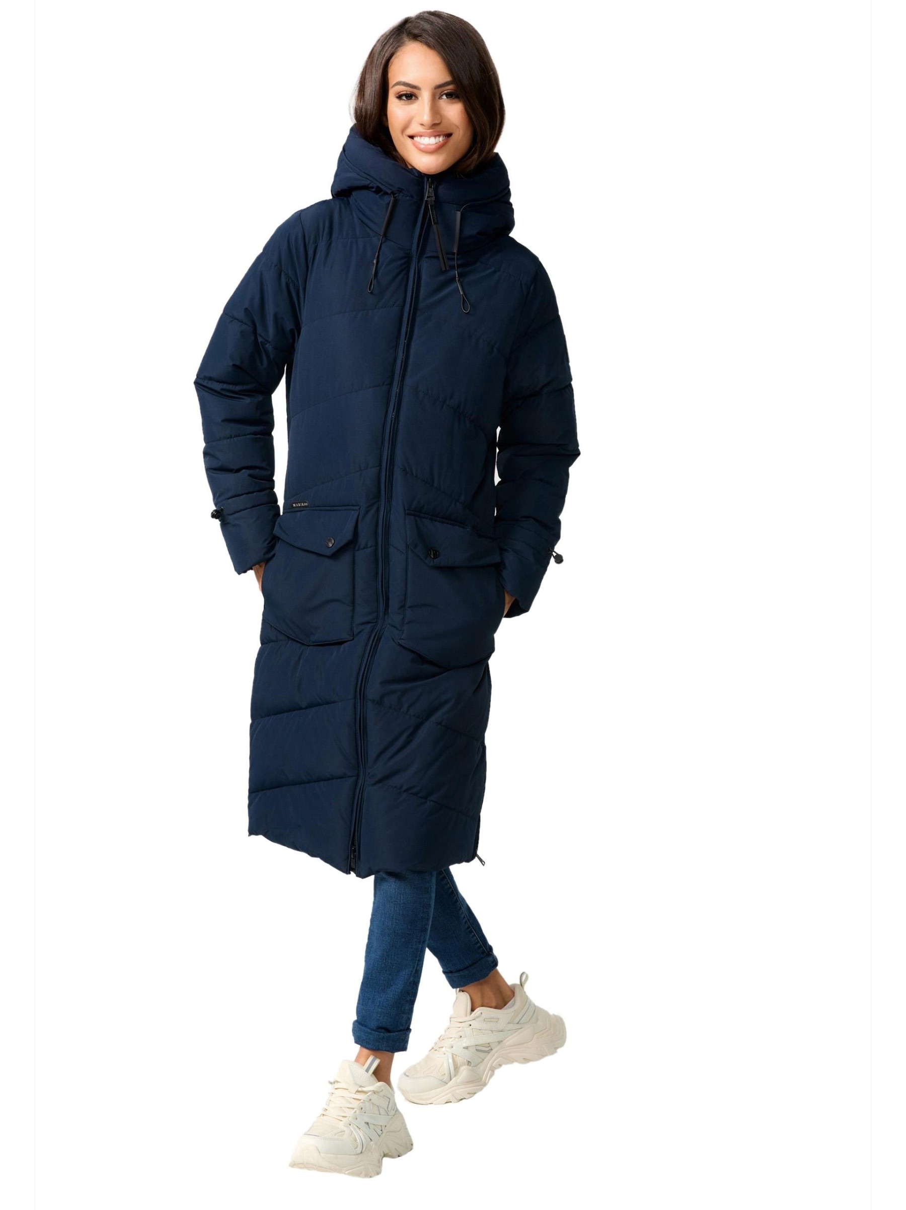 Marikoo Winterjacke "Tomomii XVI" warmer Winter Stepp Mantel mit Kapuze