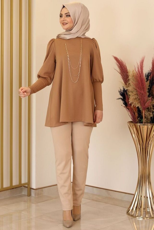 Modavitrini Tunika Damen Tunika Longtunika Hijab Tunika lange Tunika Modest (IKON)