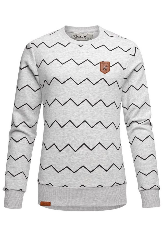 REPUBLIX Sweatshirt Keira Damen Kapuzenpullover Print Sweatjacke Pullover Hoodie