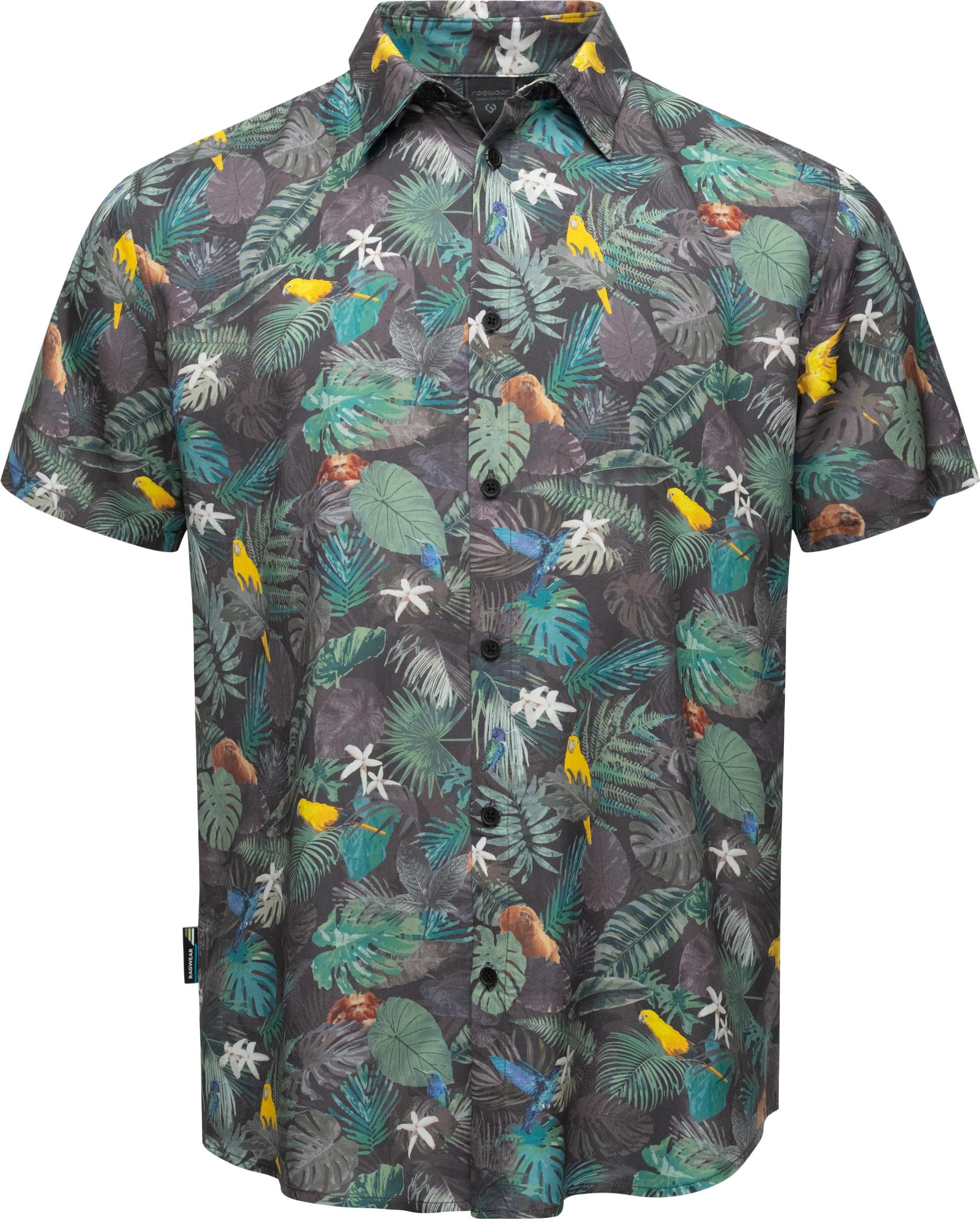 Ragwear Hawaiihemd "Omerro" Sommerliches Herren Hemd mit hawaiianischem Print