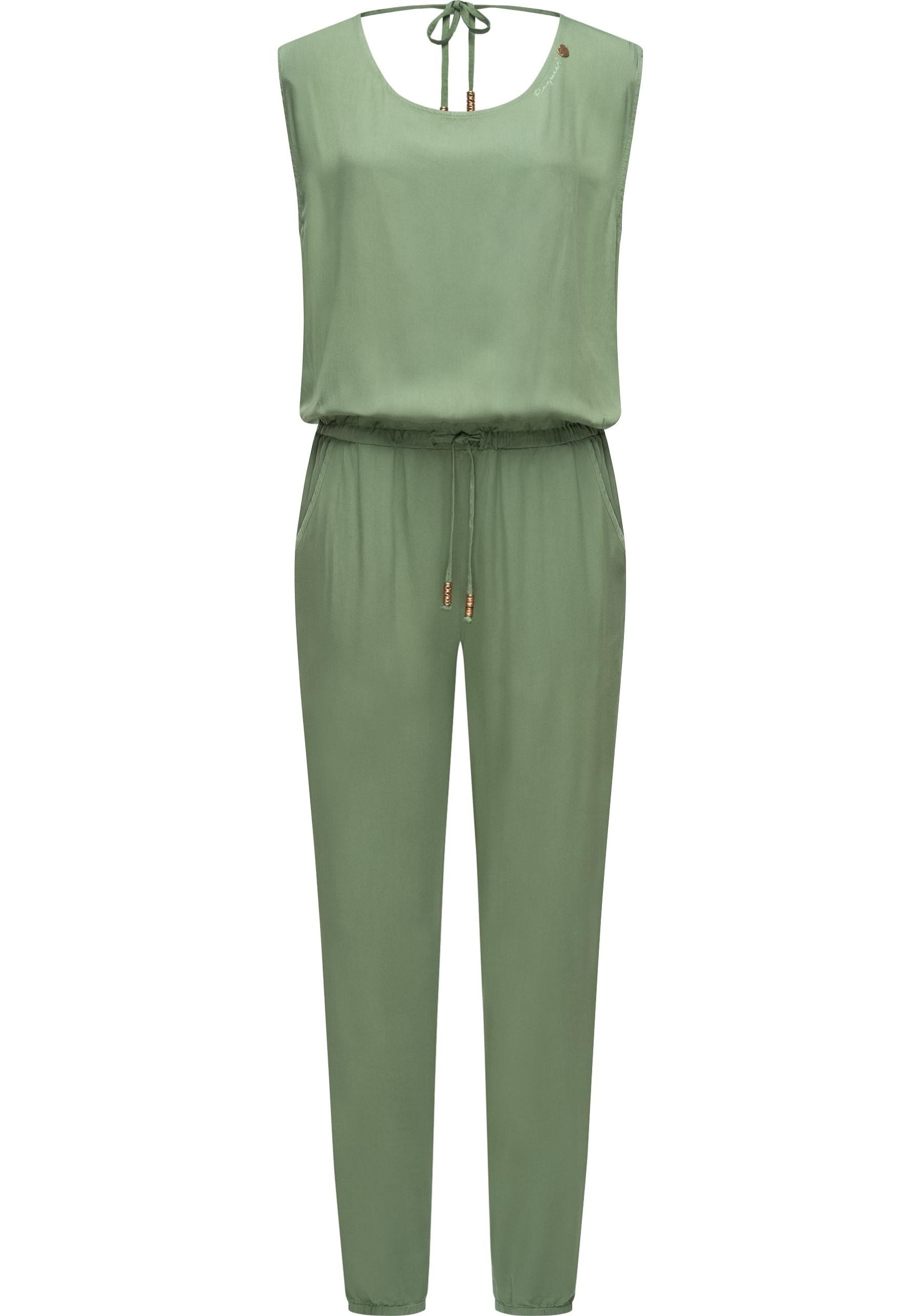 Ragwear Jumpsuit "Noveel" schicker, langer Damen Overall mit Bindeband