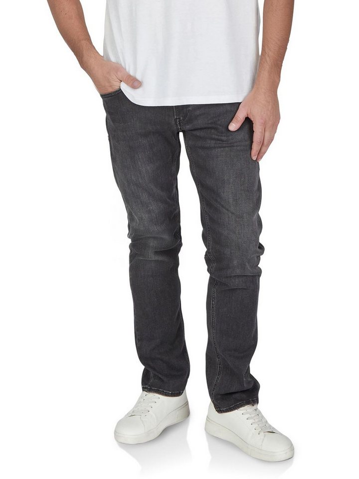 Replay Straight-Jeans Herren Jeanshose Grover Denim Hose mit Stretch