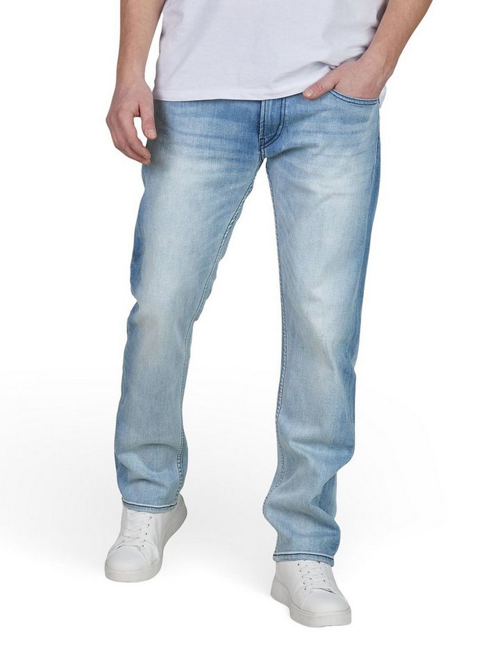 Replay Straight-Jeans Herren Jeanshose Grover Denim Hose mit Stretch